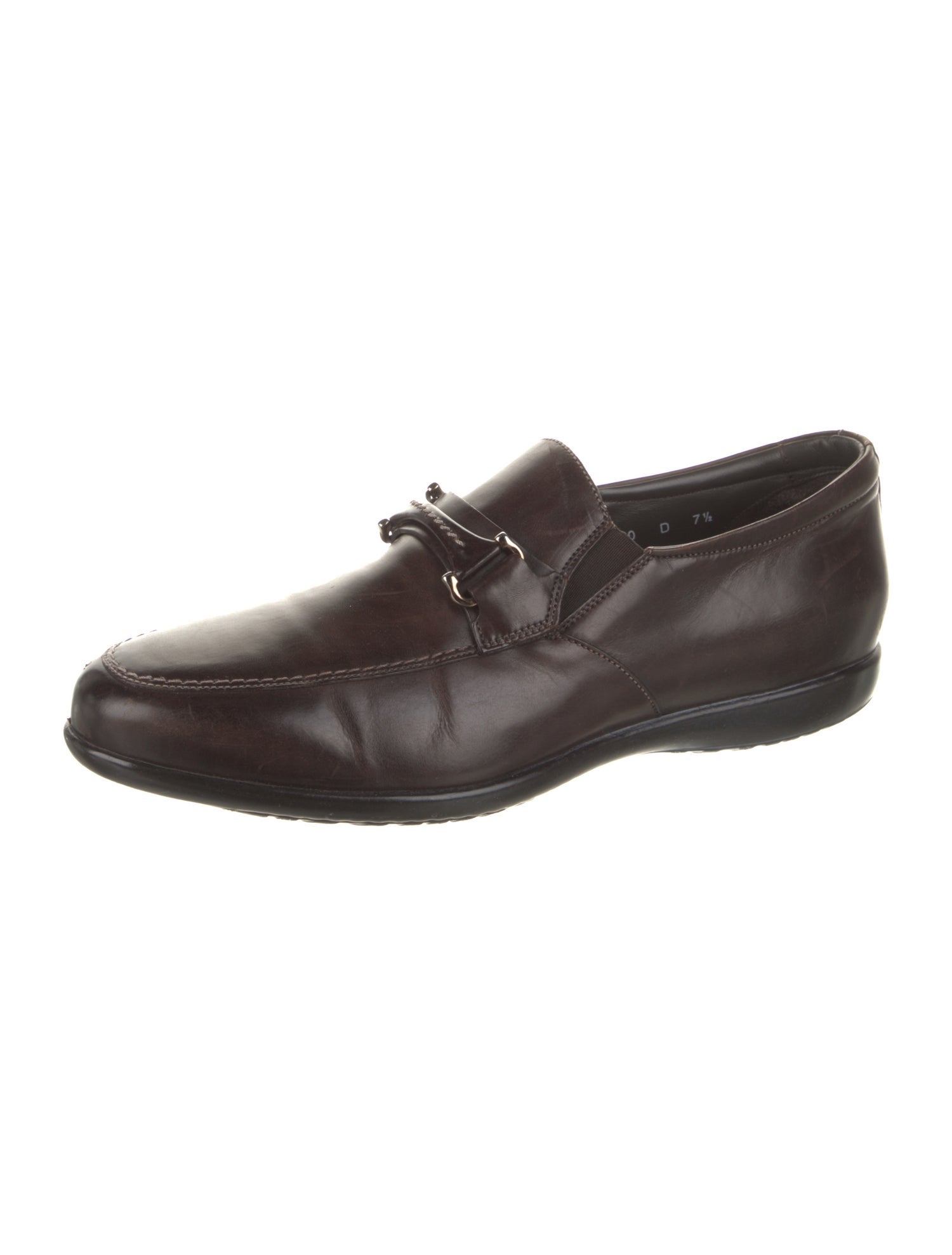 Santoni Leather Dress Loafers