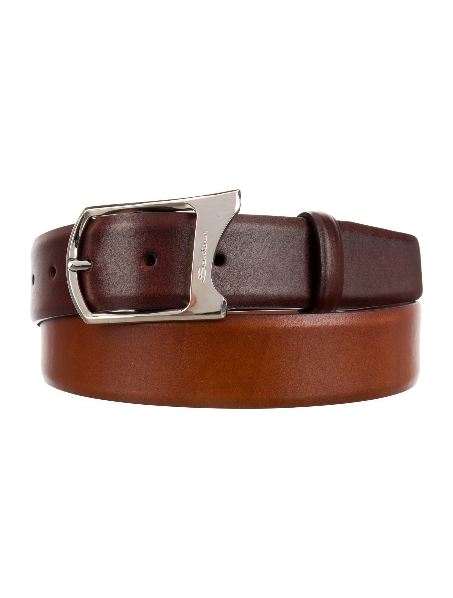 Santoni Leather Belt