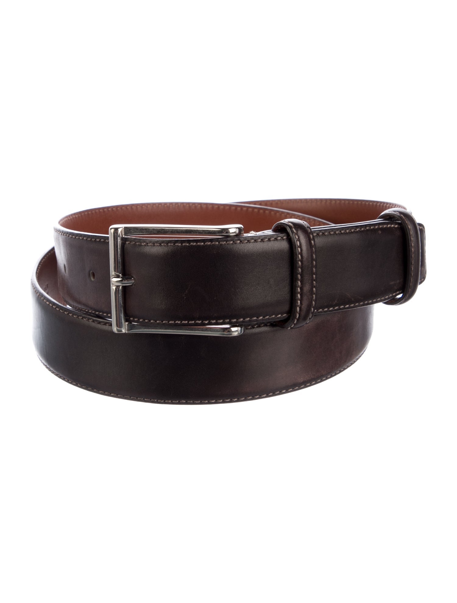 Santoni Leather Belt