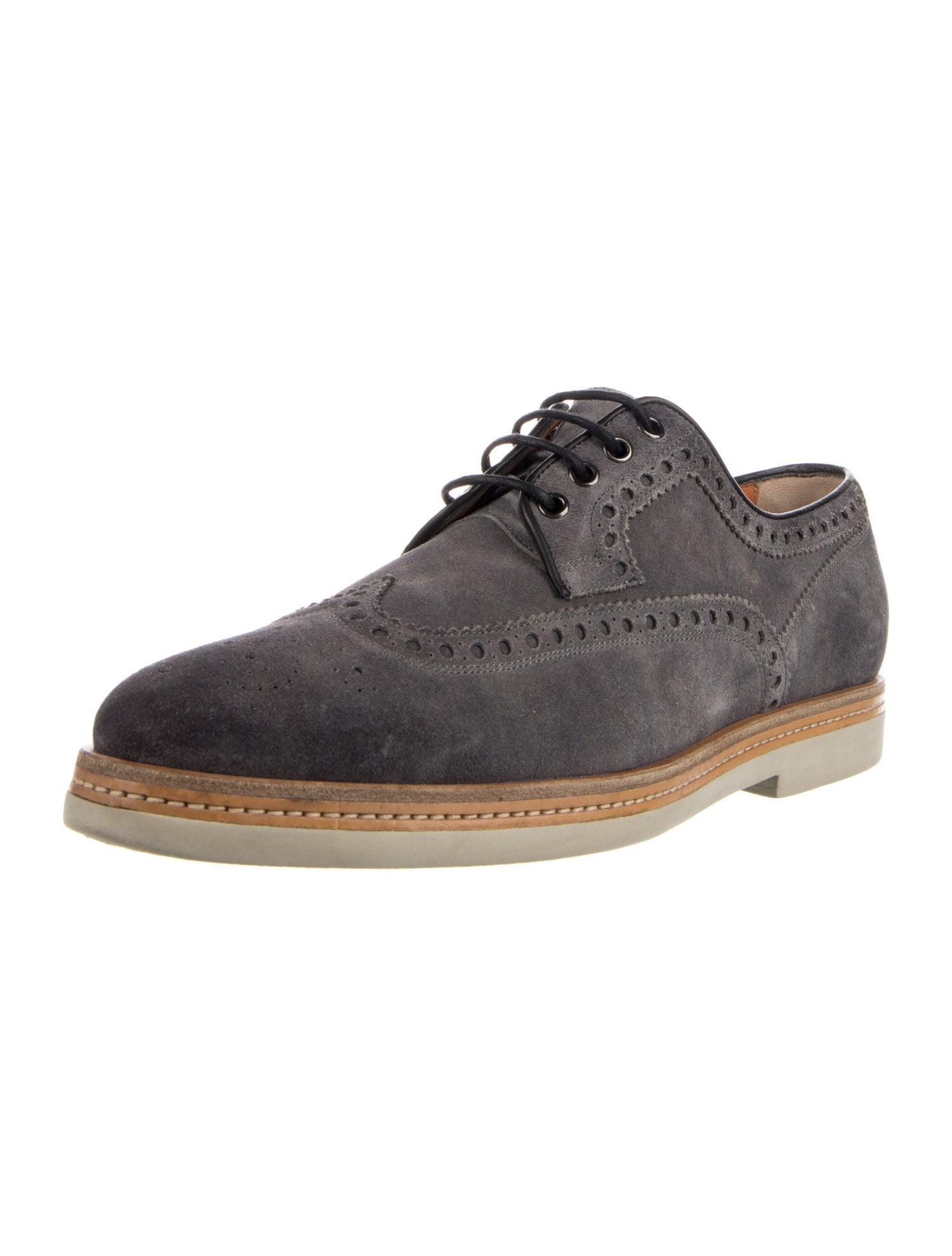 Santoni Suede Brogues