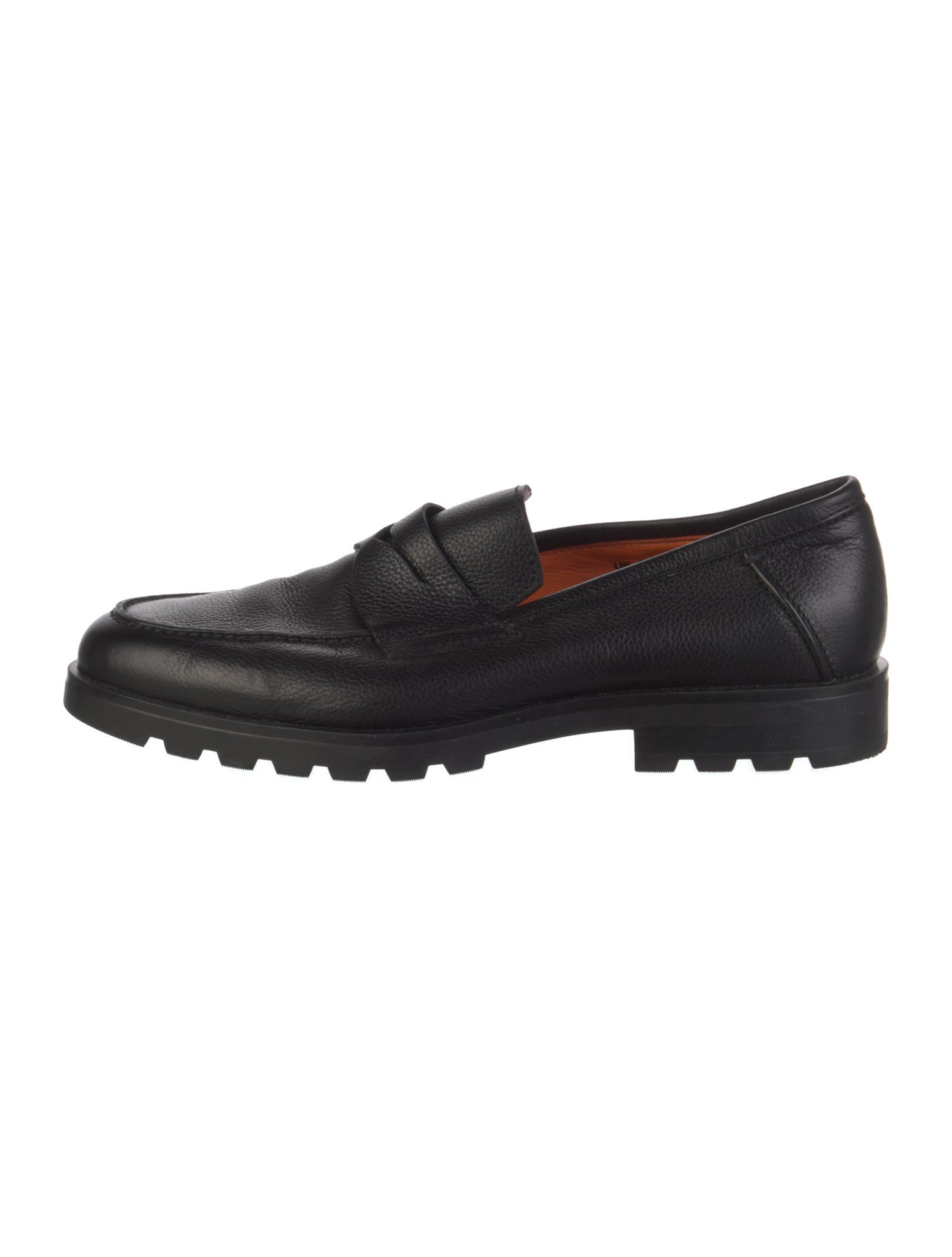 Santoni Leather Dress Loafers