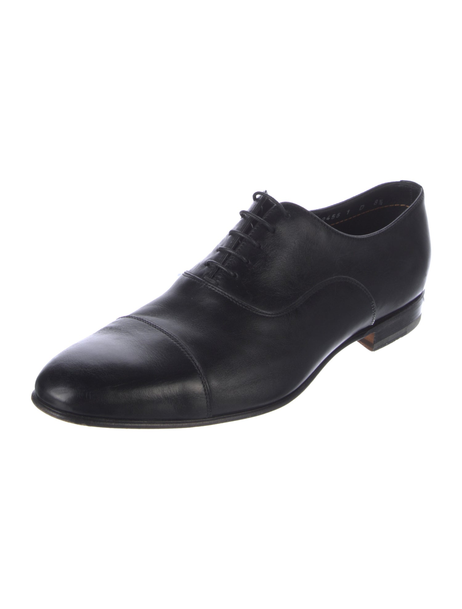 Santoni Leather Oxfords
