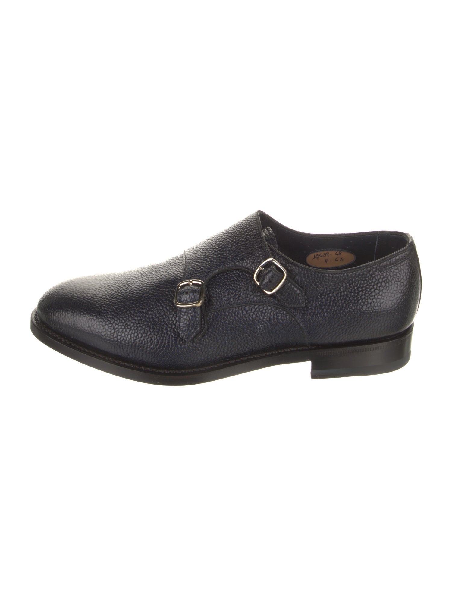 Santoni Leather Monk Straps