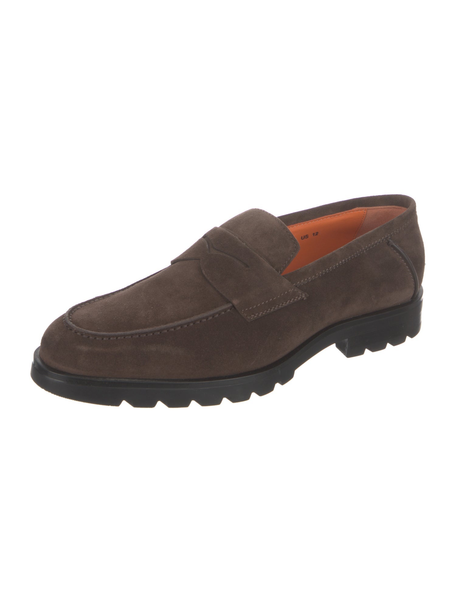 Santoni Suede Dress Loafers