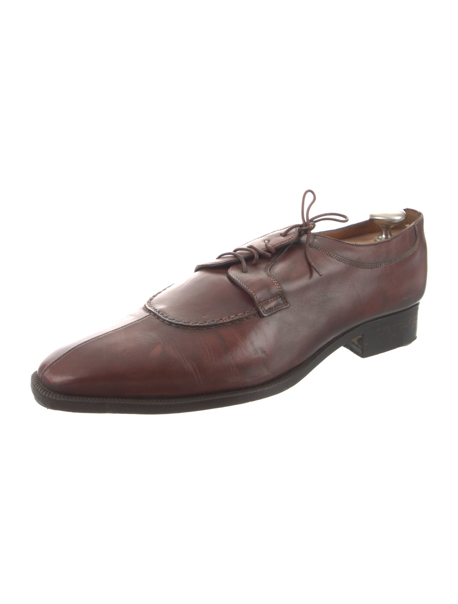 Santoni Leather Derby Shoes