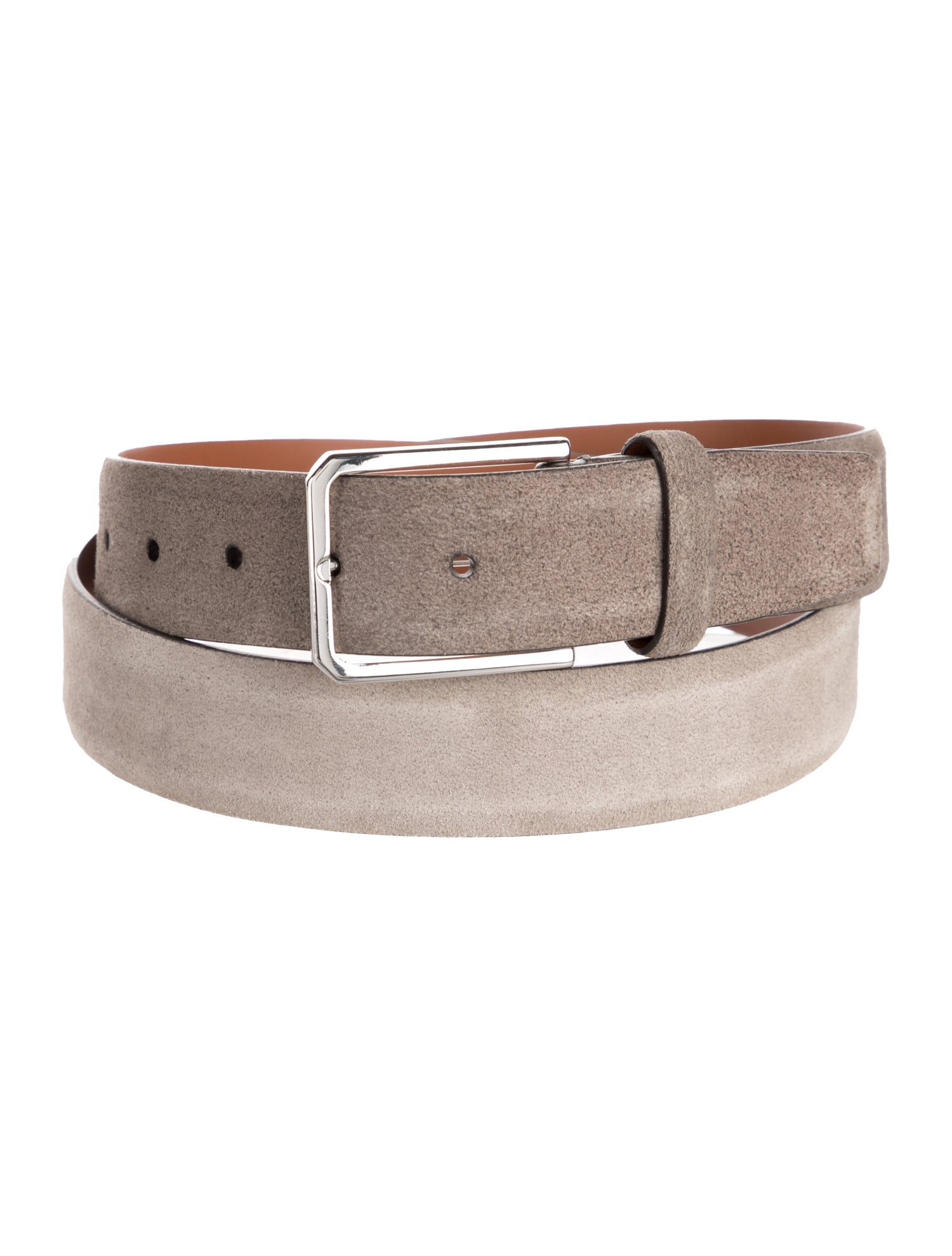 Santoni Skinny Suede Belt