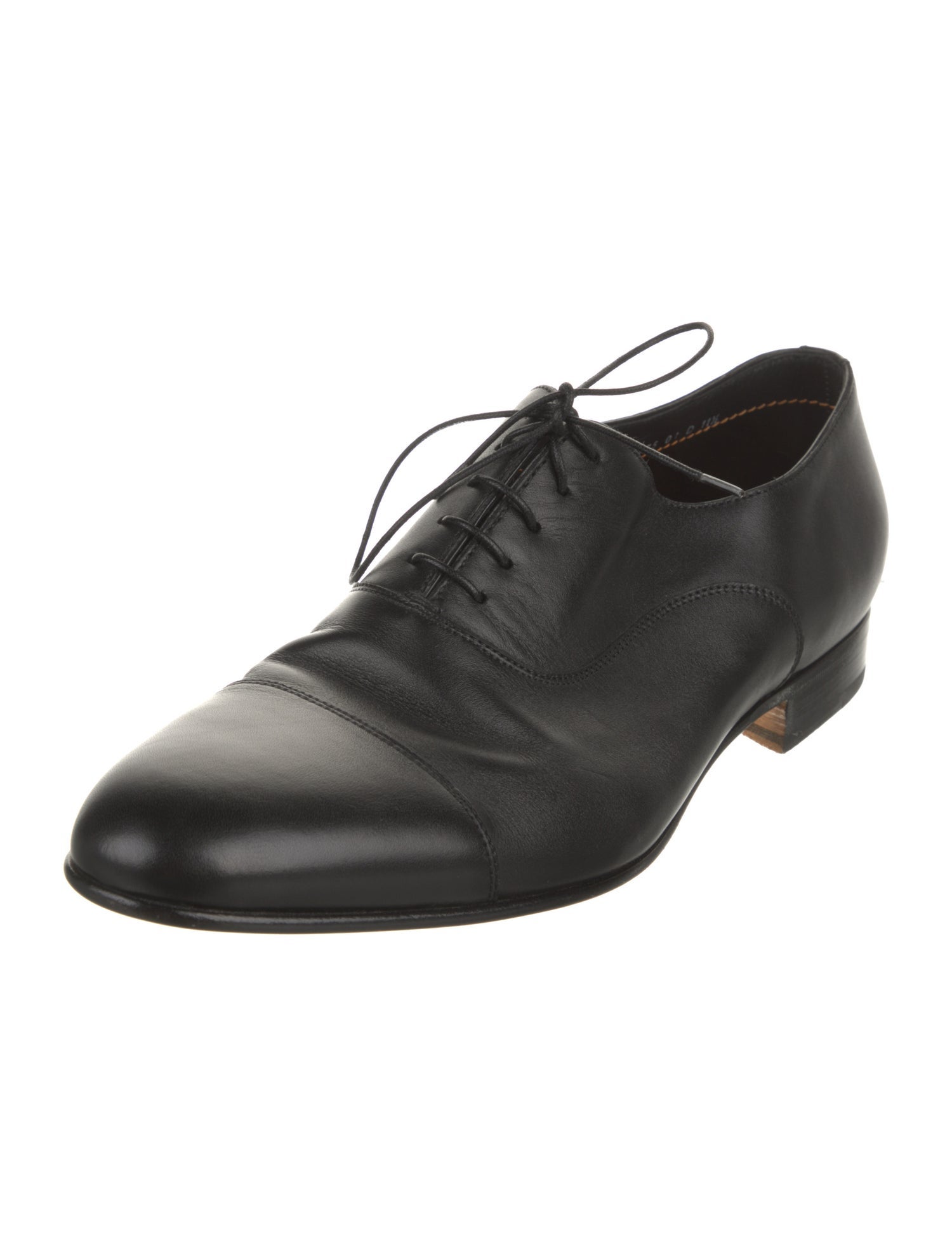 Santoni Leather Oxfords