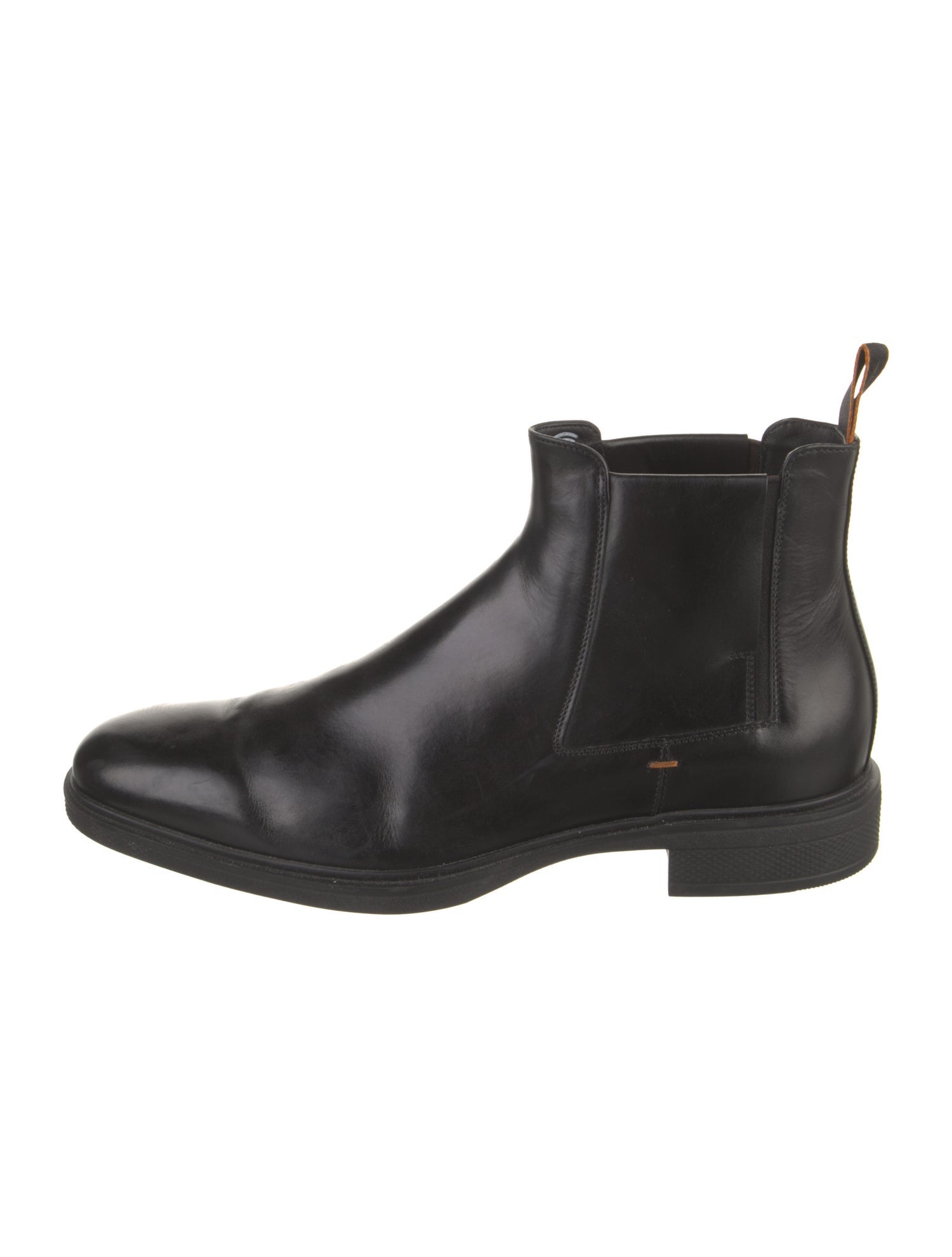 Santoni Leather Chelsea Boots