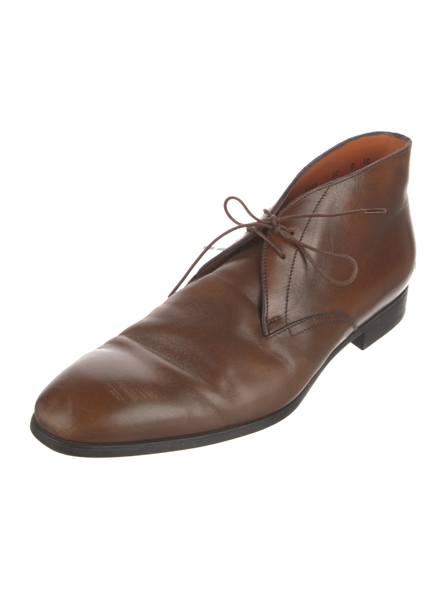 Santoni Leather Derby Shoes