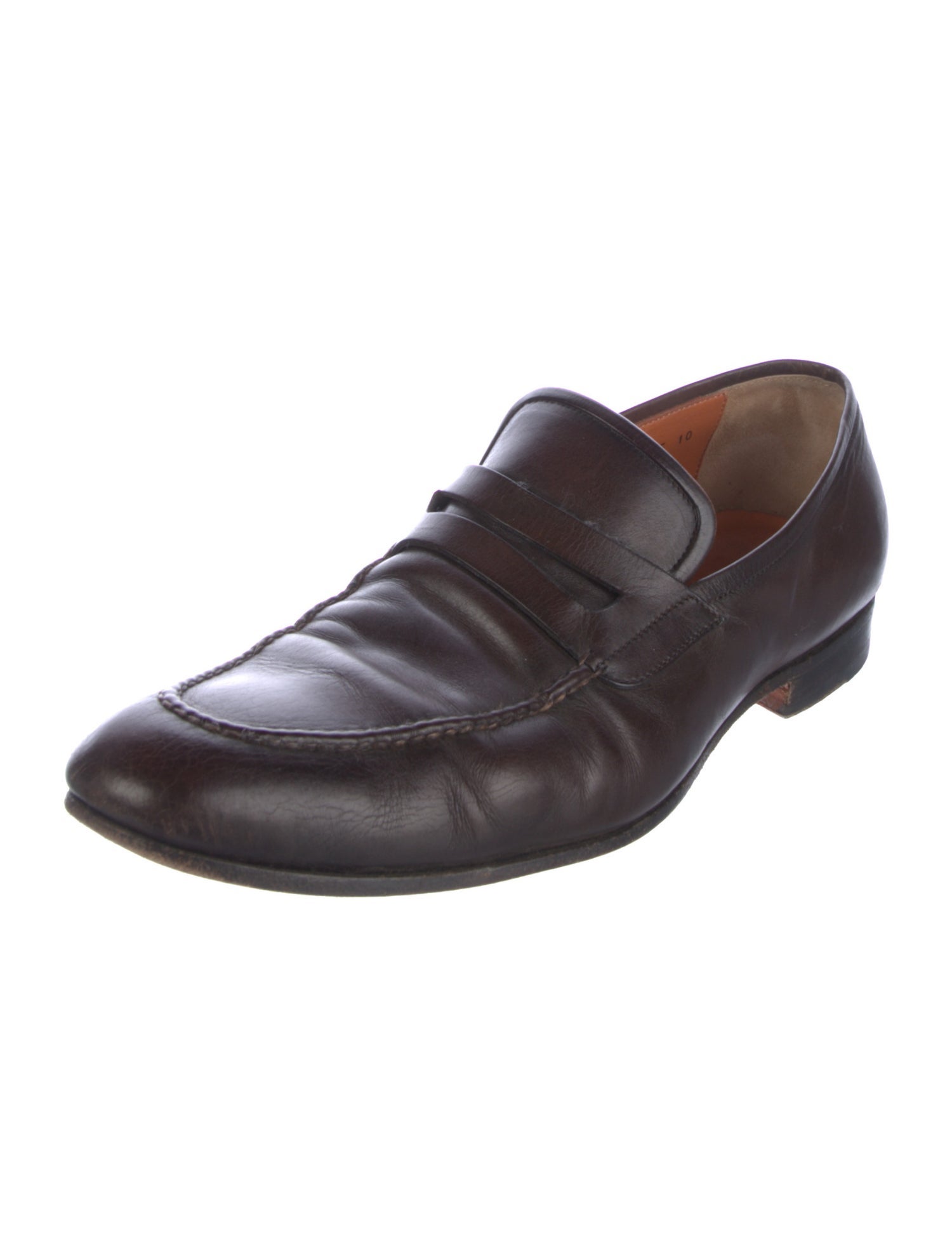 Santoni Leather Sneakers