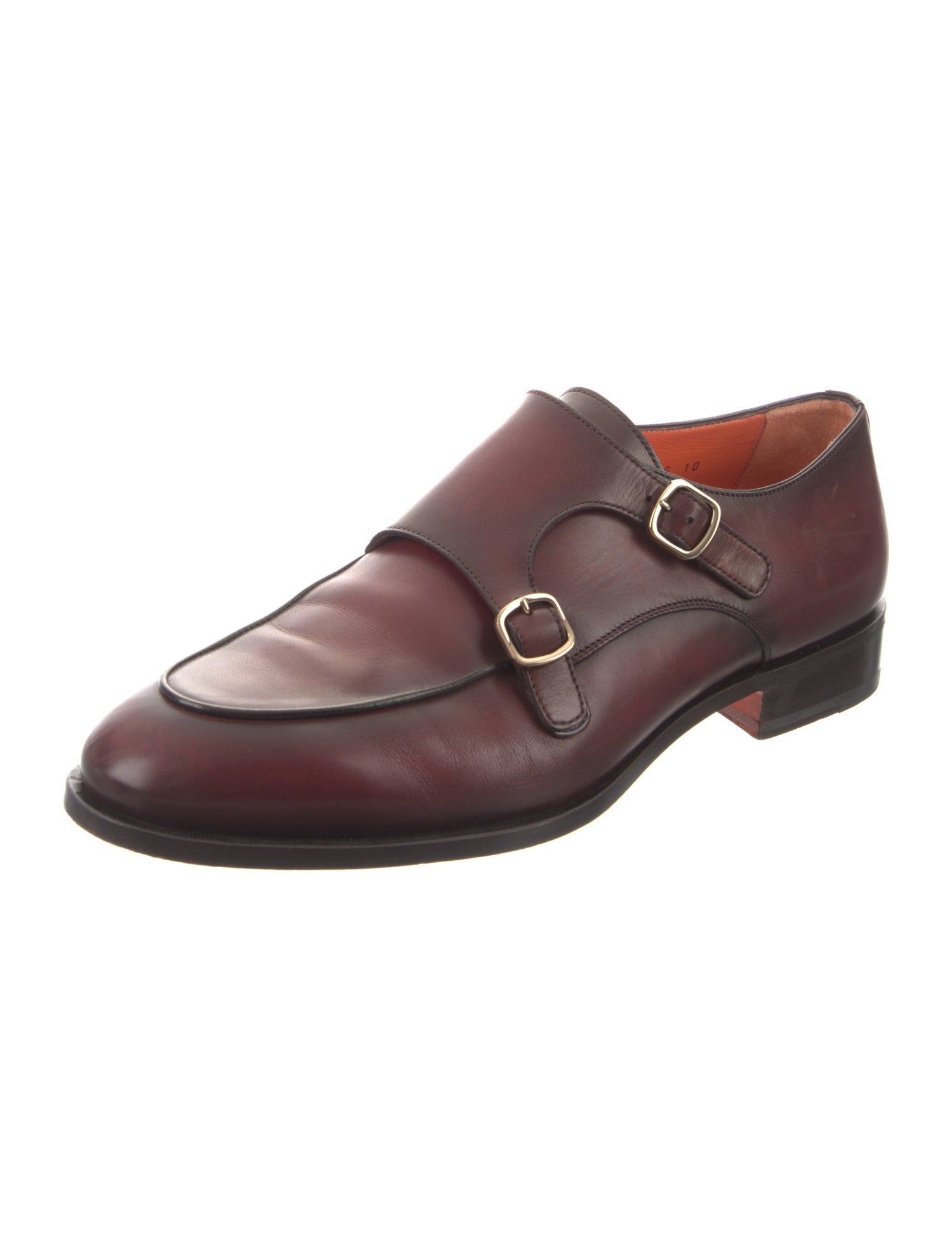 Santoni Leather Dress Loafers