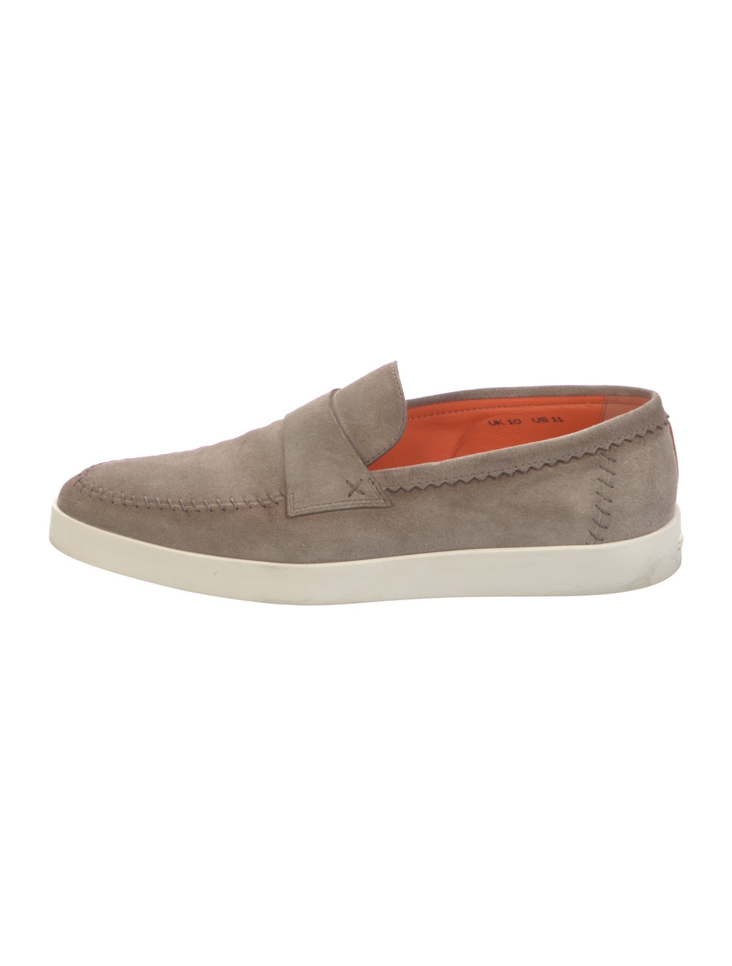 Santoni Suede Boat Shoes