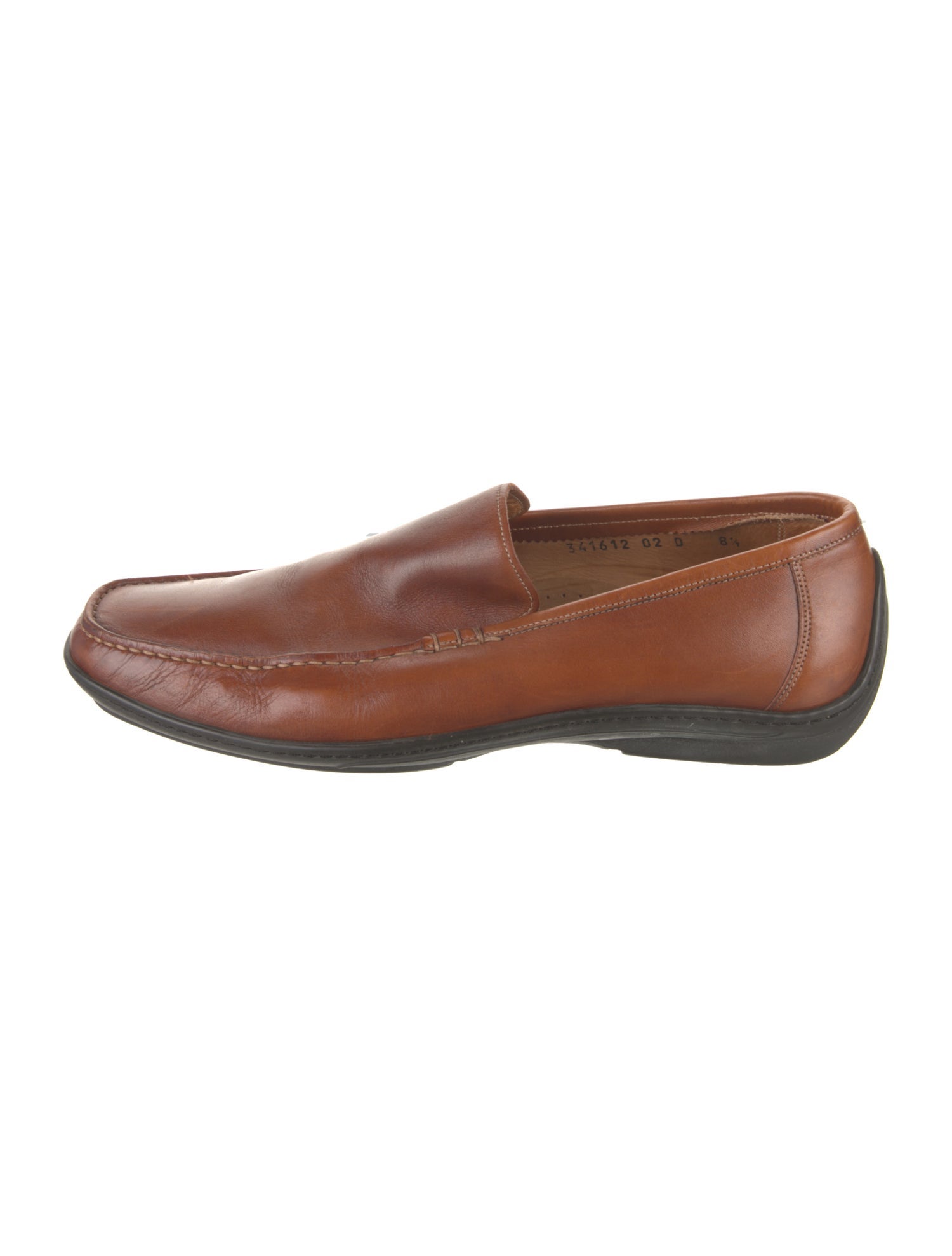 Santoni Leather Dress Loafers