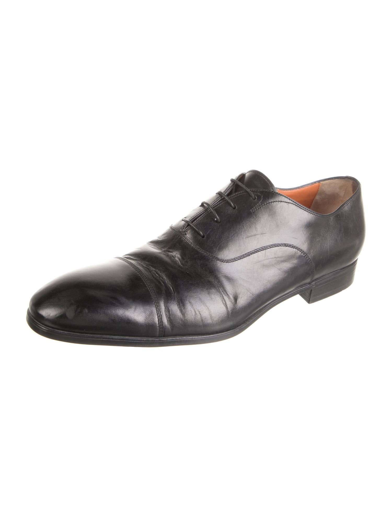 Santoni Leather Oxfords