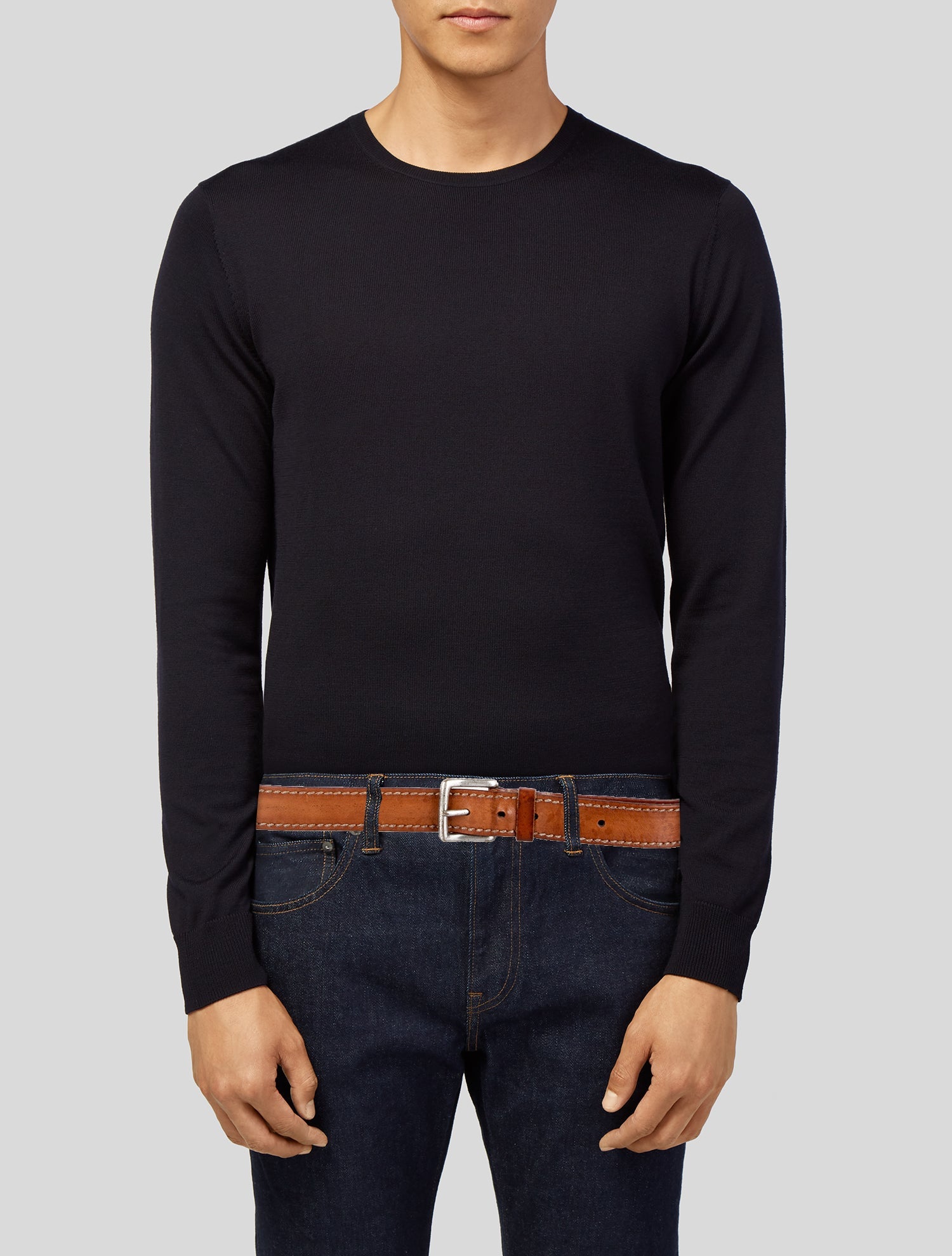 Santoni Leather Belt
