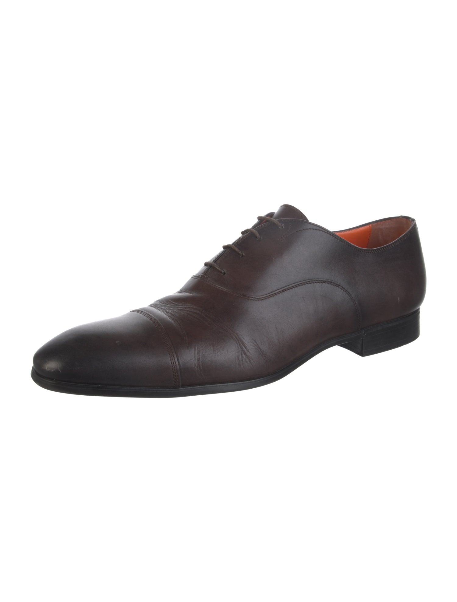 Santoni Leather Oxfords