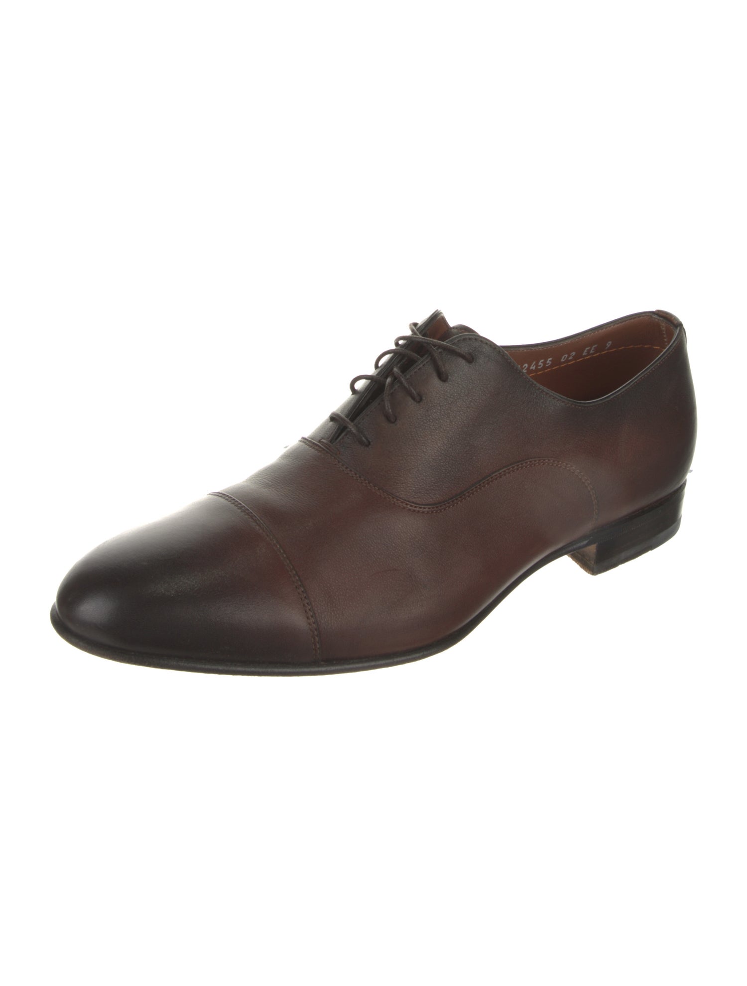 Santoni Leather Oxfords