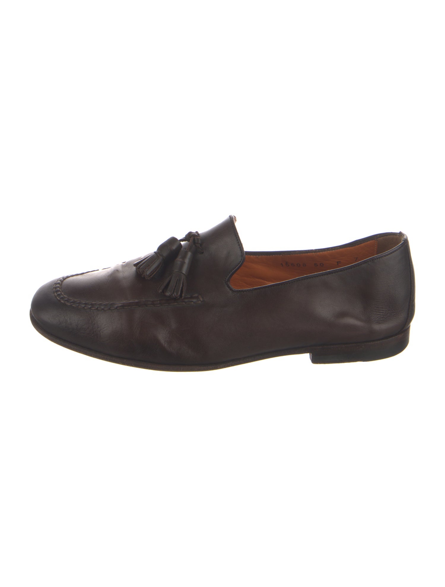Santoni Leather Dress Loafers