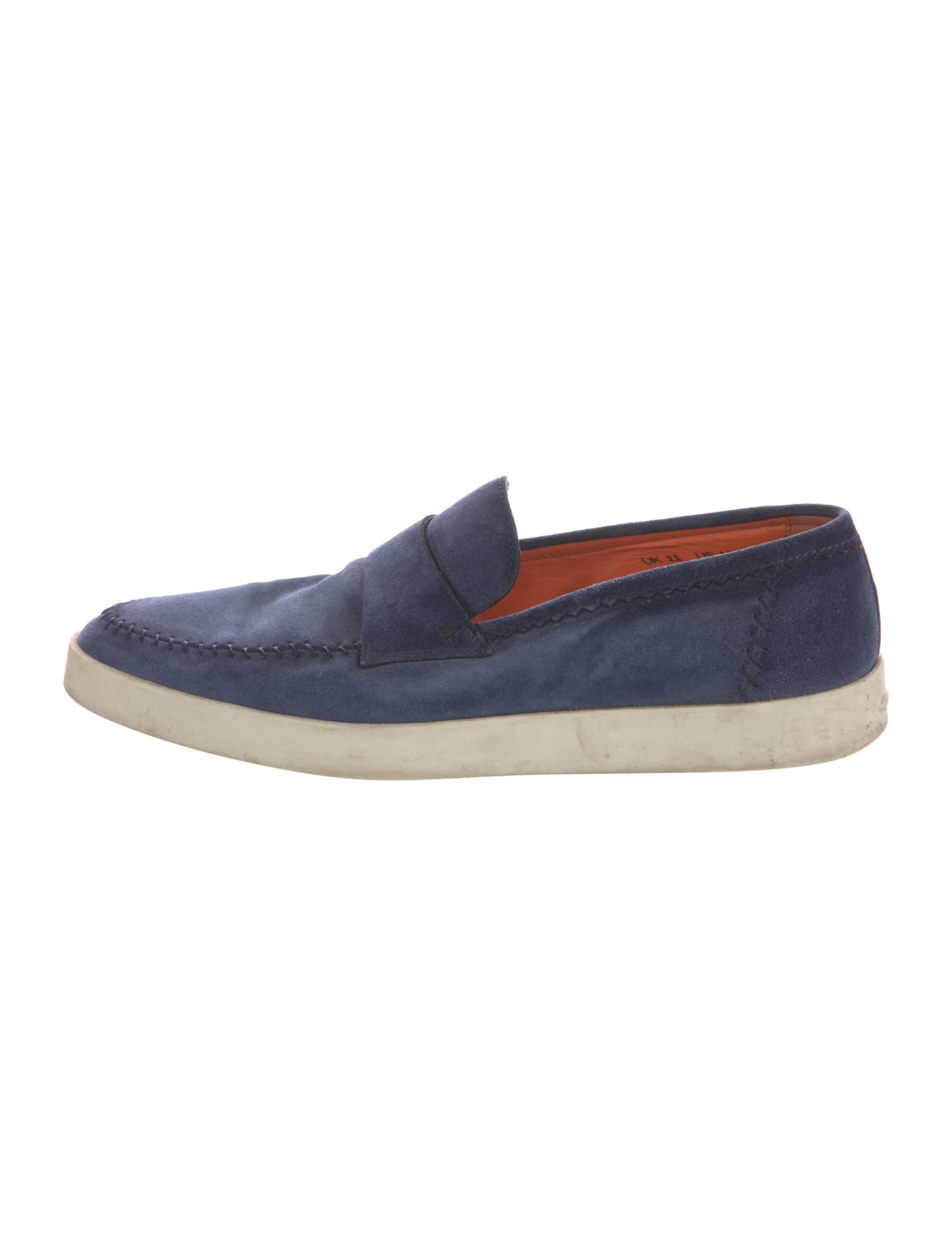 Santoni Suede Monk Straps