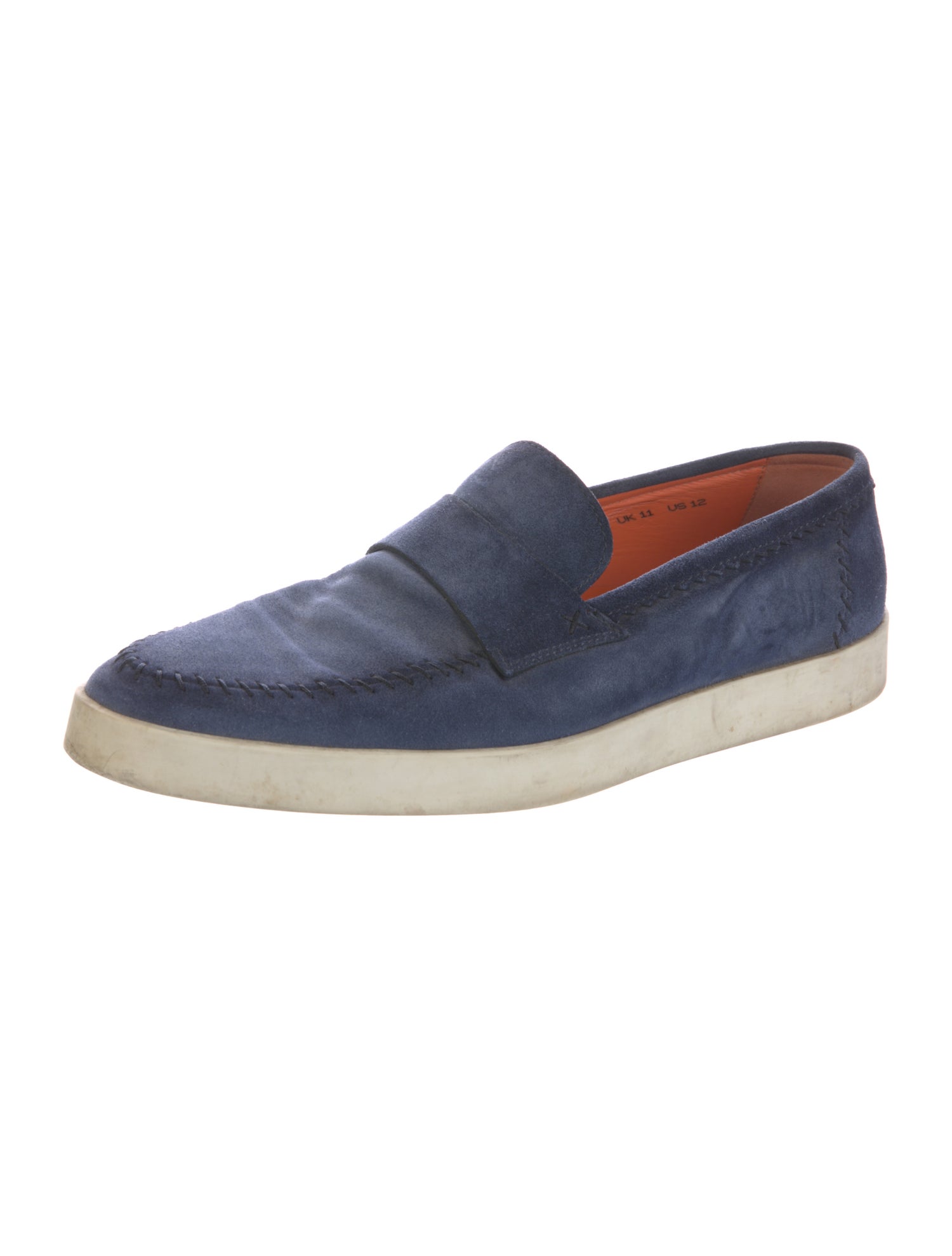 Santoni Suede Monk Straps