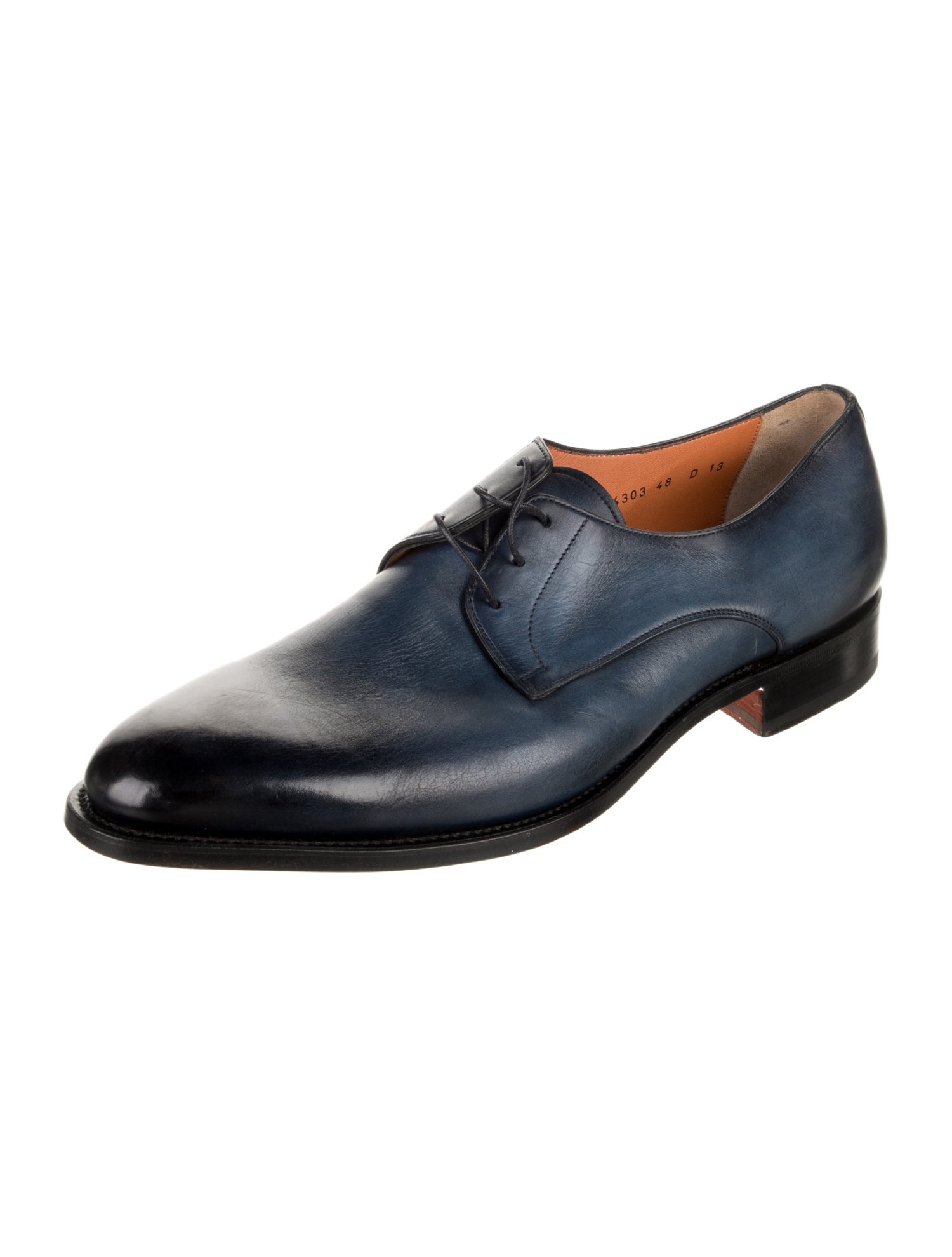 Santoni Leather Derby Shoes