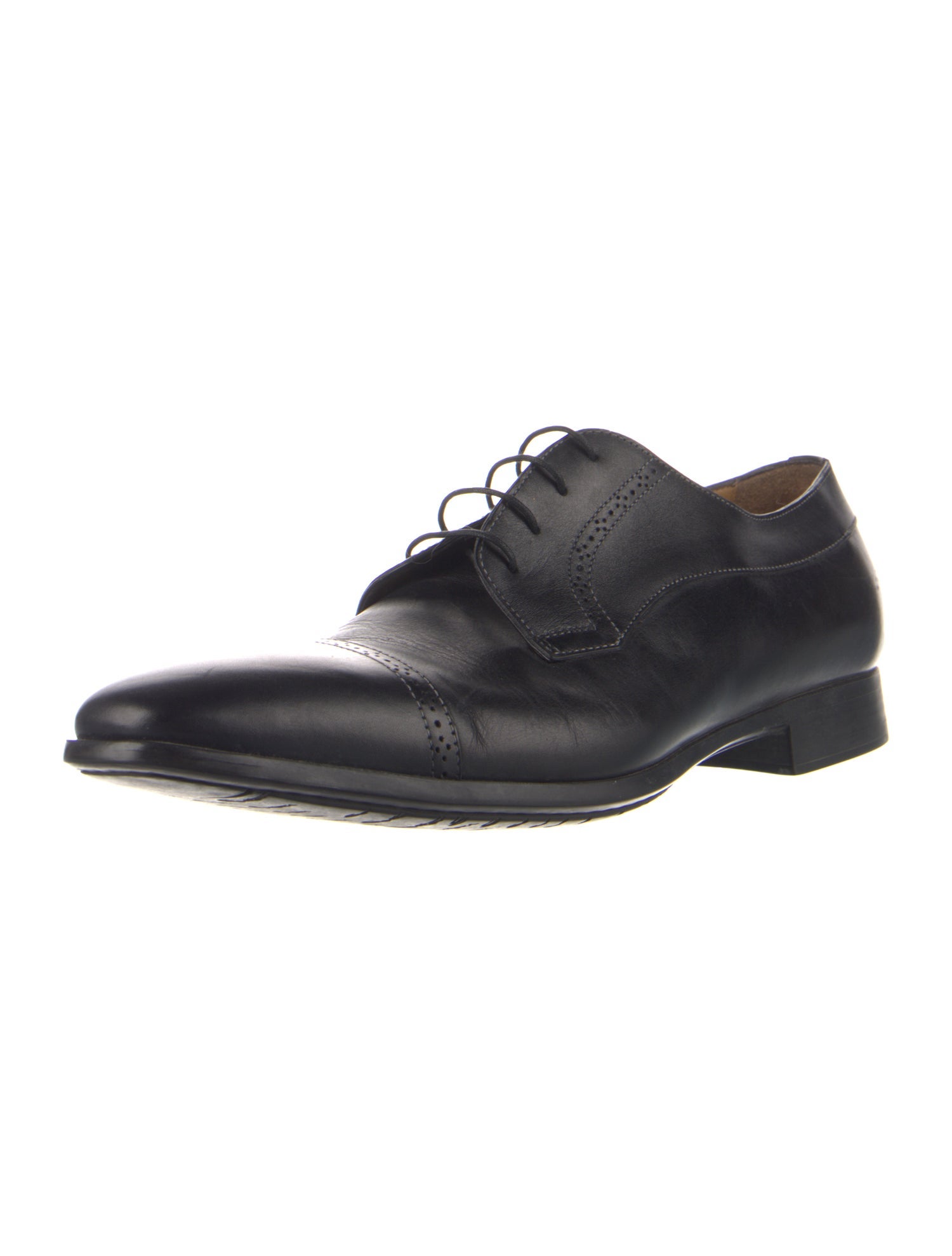 Santoni Leather Derby Shoes