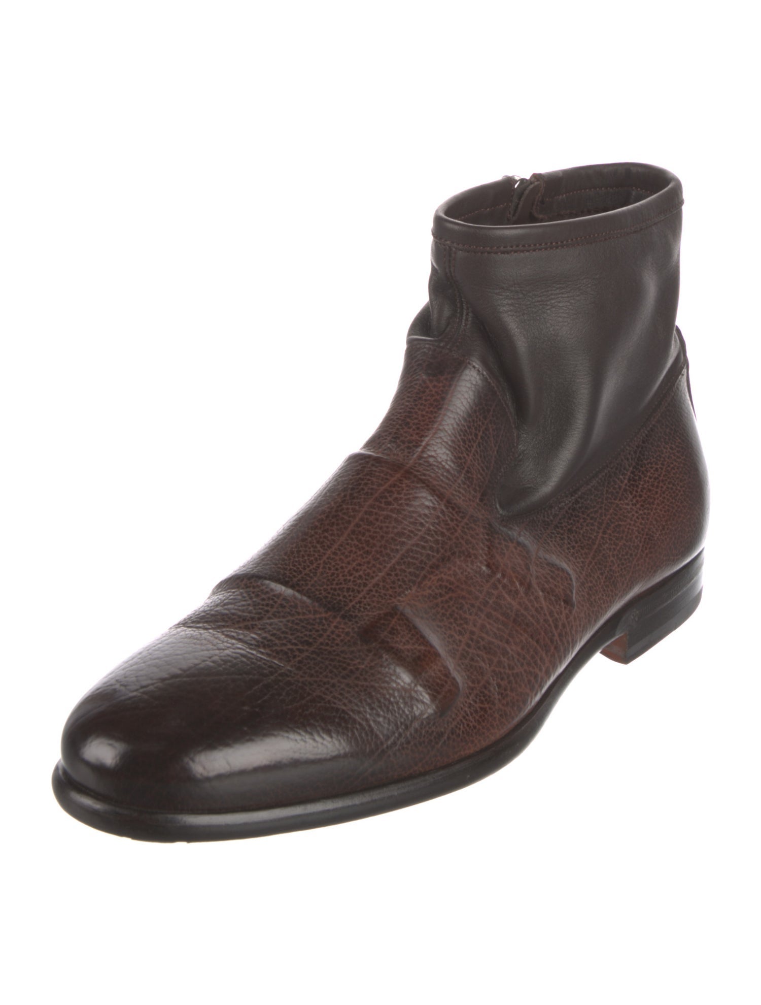 Santoni Leather Boots
