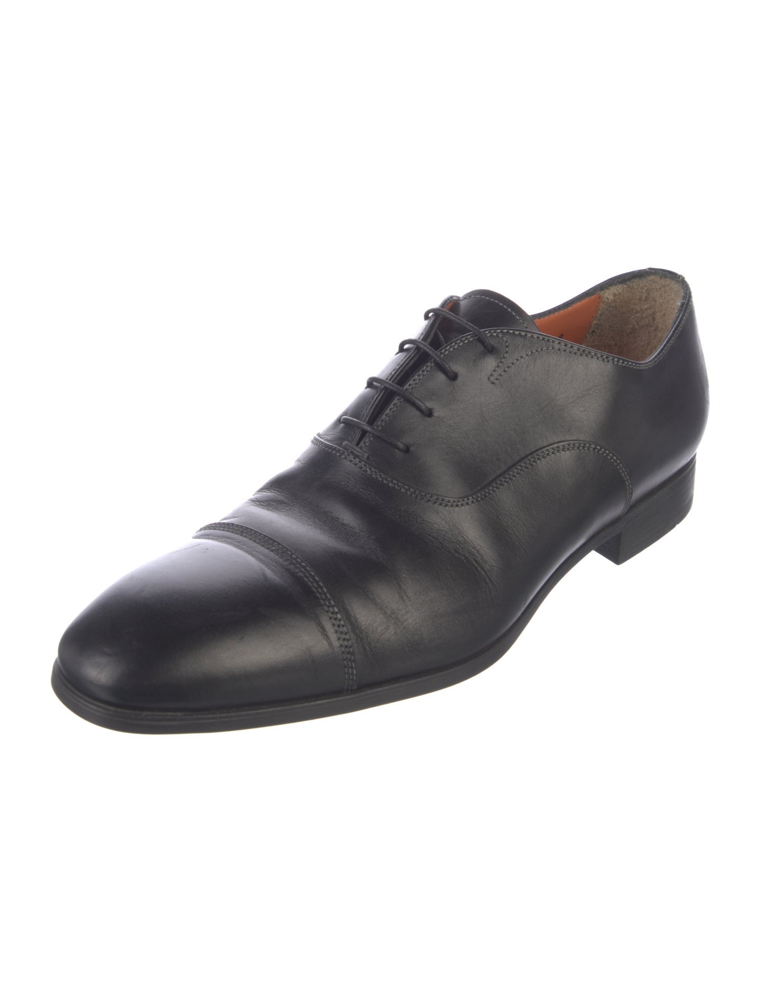 Santoni Leather Oxfords