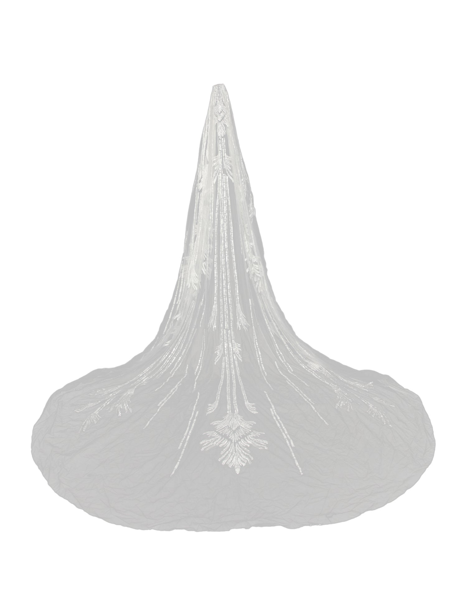 Saiid Kobeisy Sequin Beaded Veil