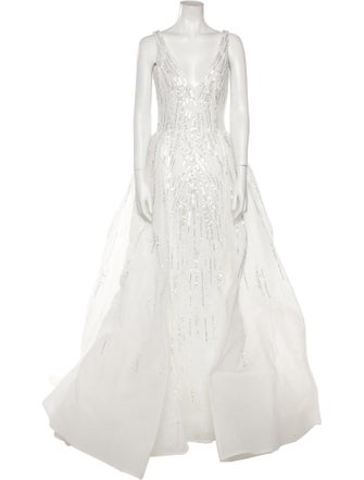 Saiid Kobeisy Mesh Long Dress