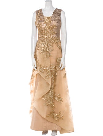 Saiid Kobeisy Printed Long Dress