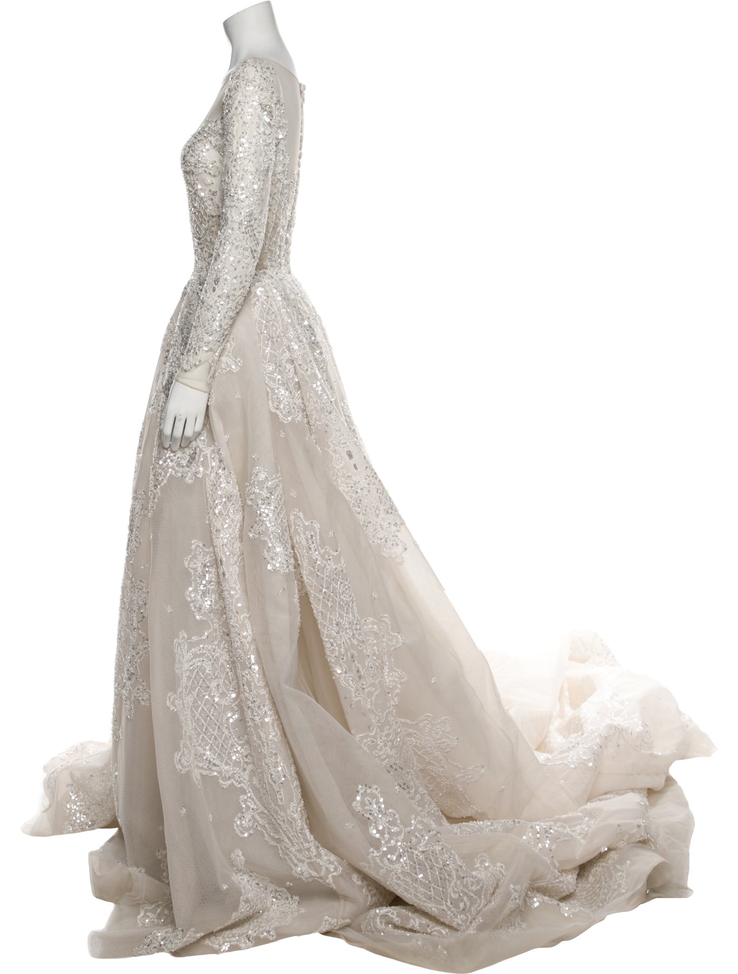 Saiid Kobeisy Scoop Neck Long Dress w/ Tags