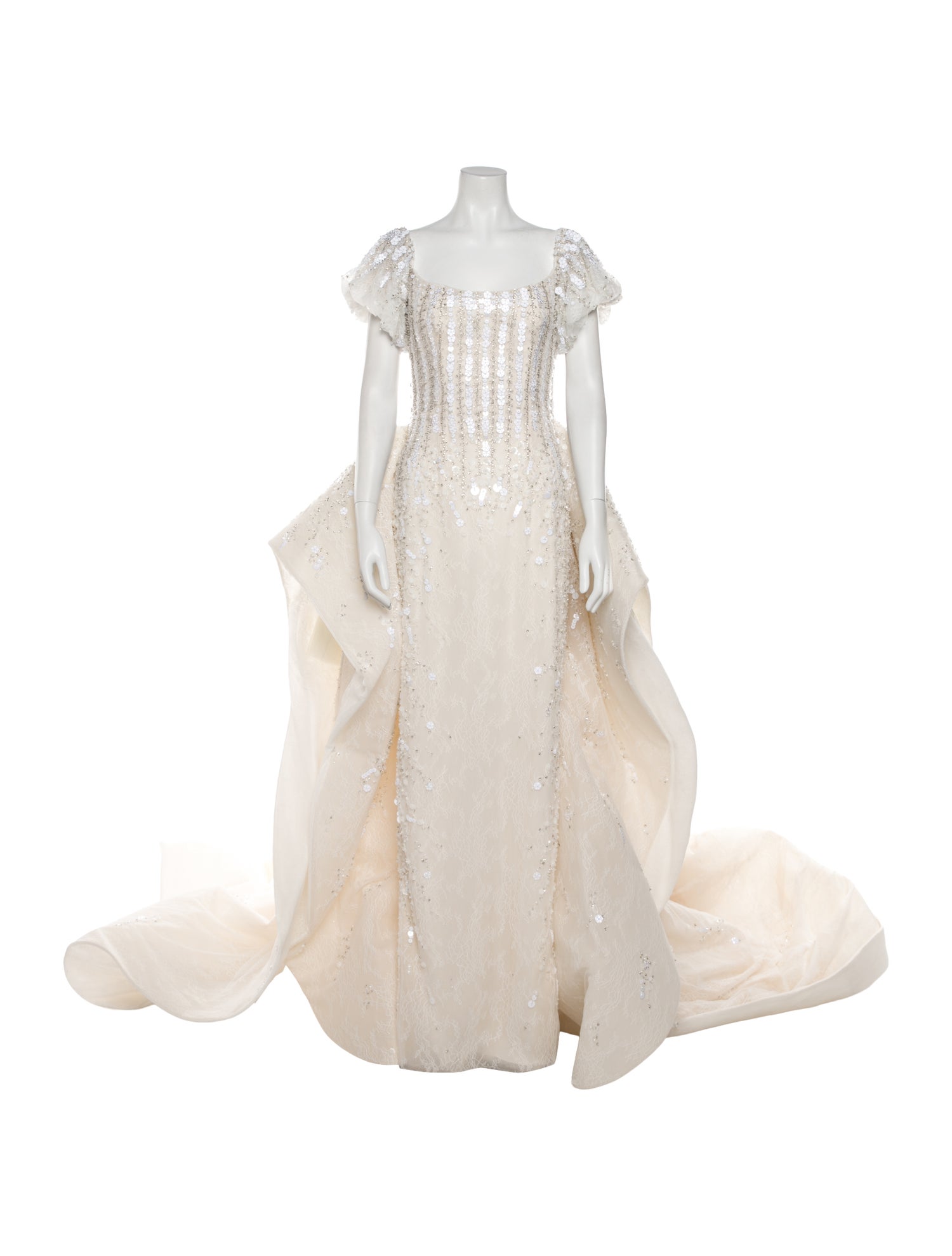 Saiid Kobeisy Square Neckline Long Dress