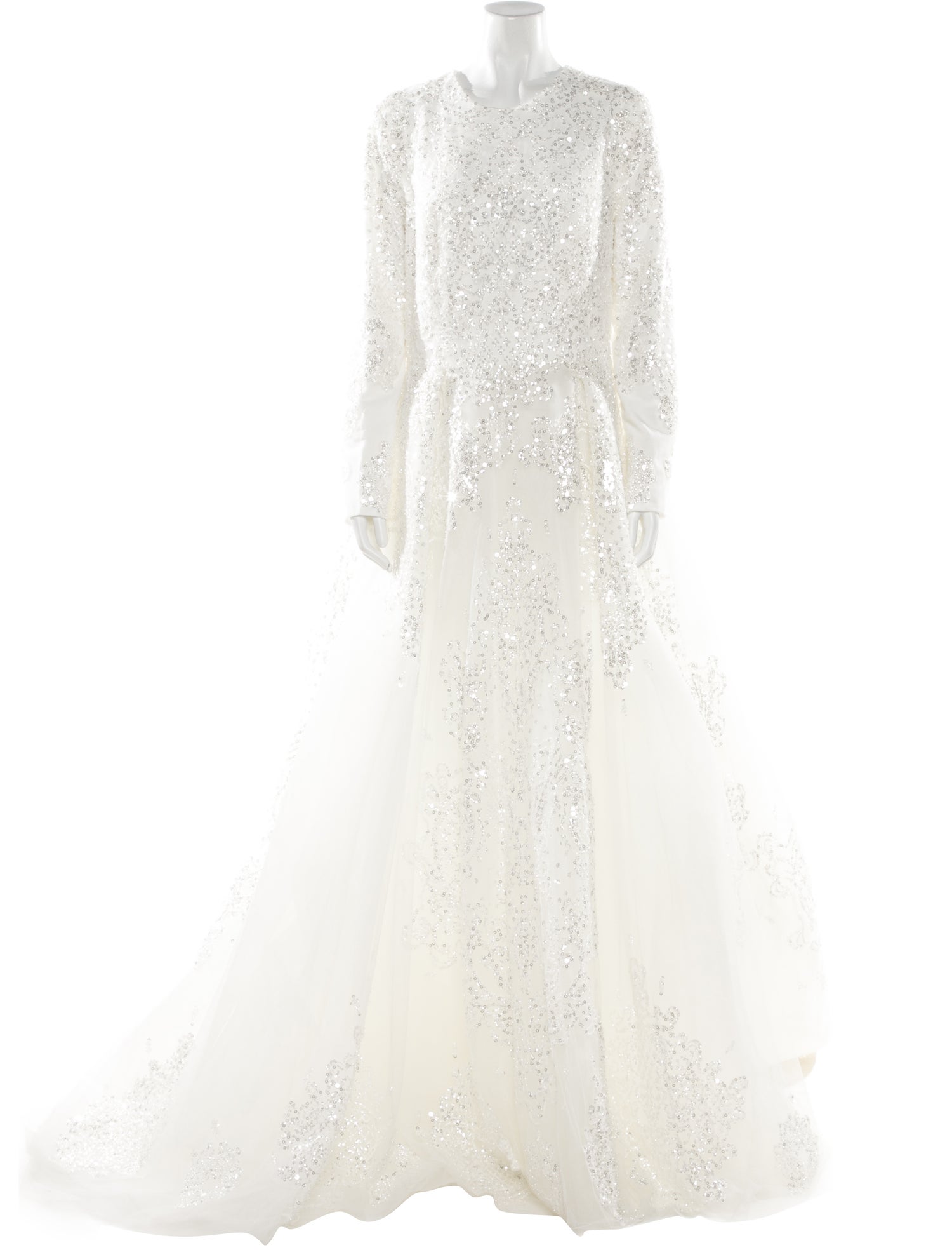 Saiid Kobeisy Crew Neck Long Dress