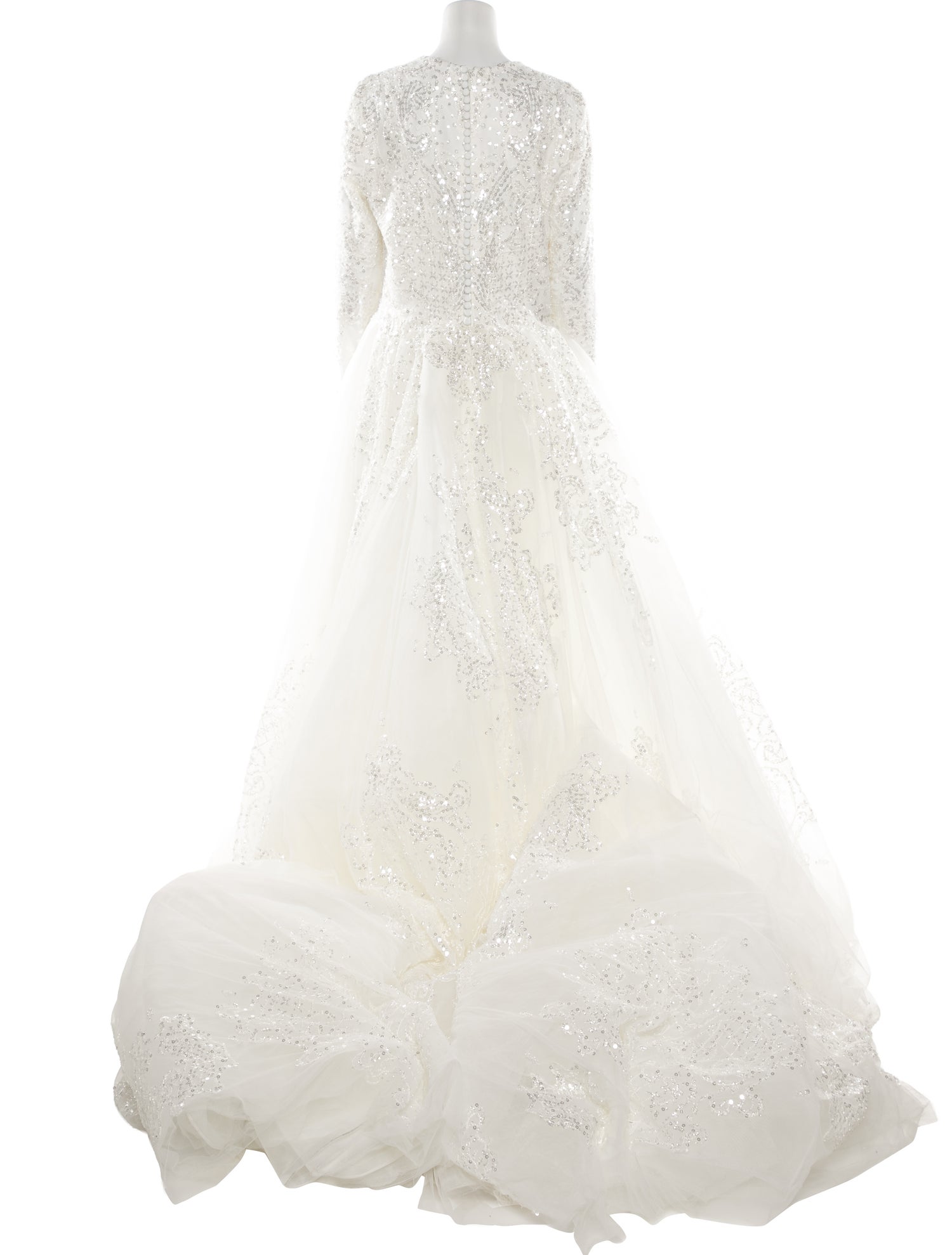 Saiid Kobeisy Crew Neck Long Dress