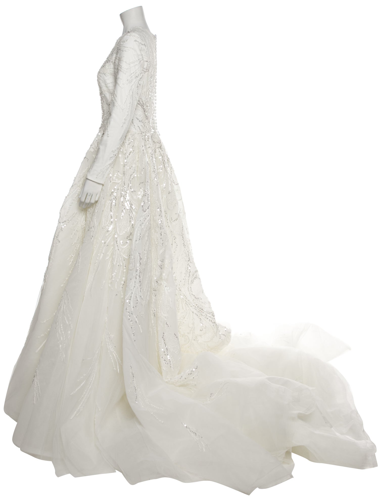 Saiid Kobeisy Crew Neck Long Dress