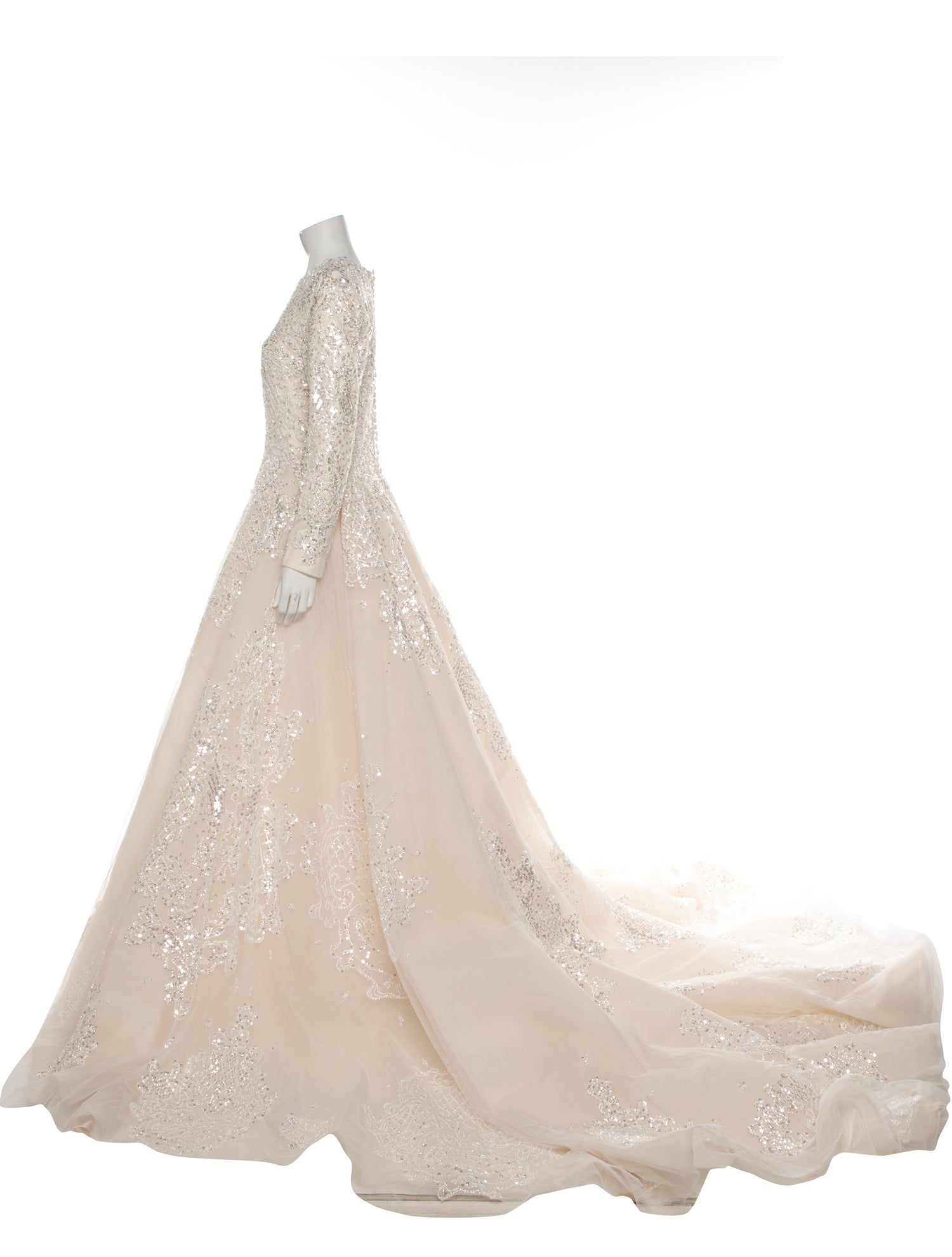 Saiid Kobeisy Crew Neck Long Dress