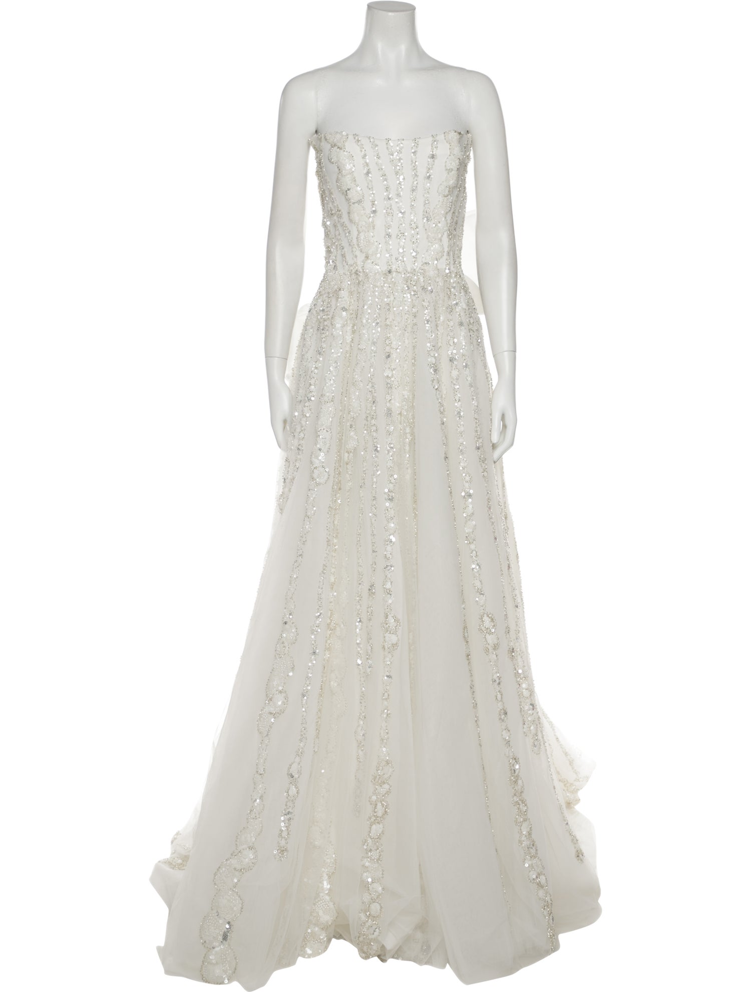 Saiid Kobeisy Strapless Long Dress