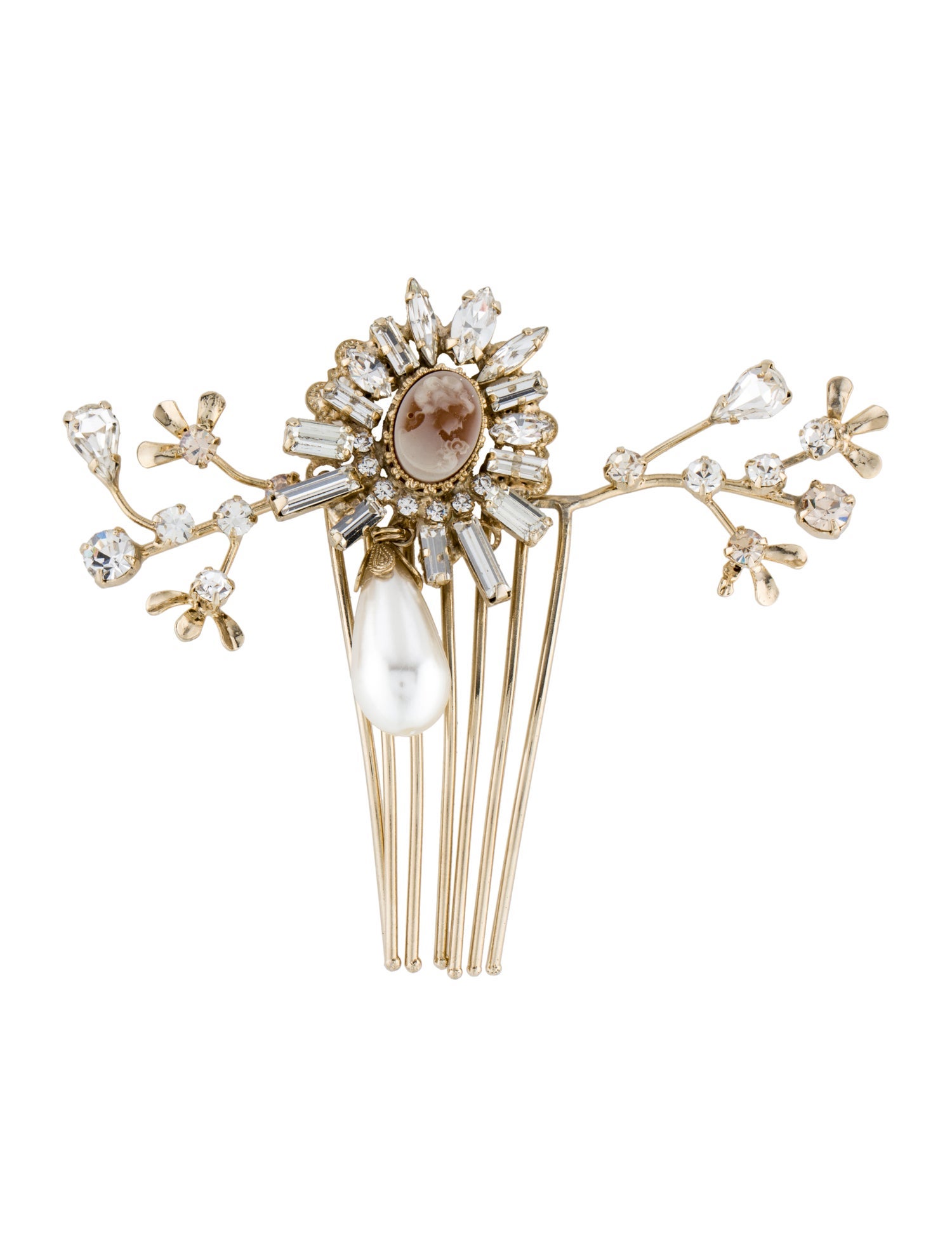 Saiid Kobeisy hair pin with brooches