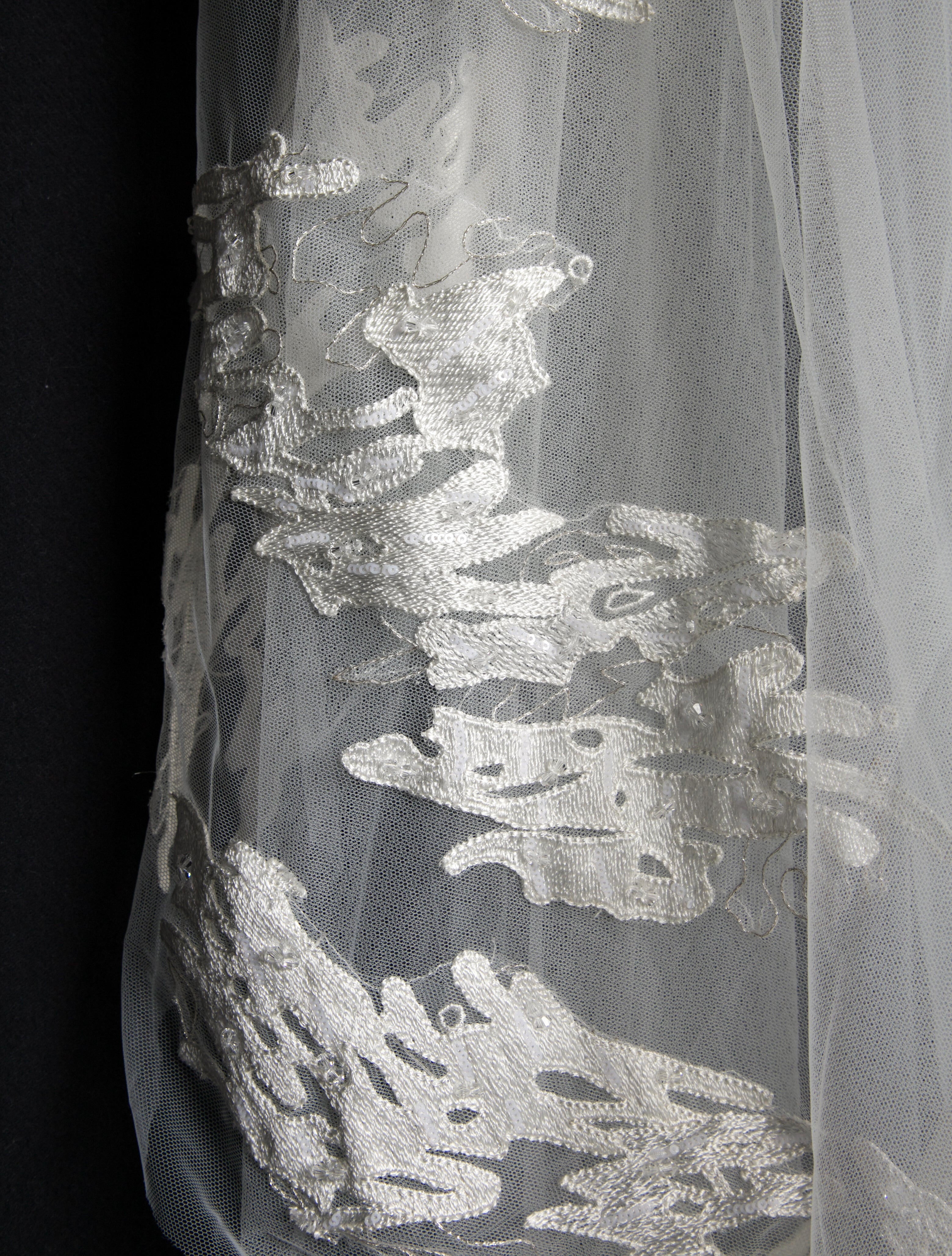 Saiid Kobeisy Embroidered Veil