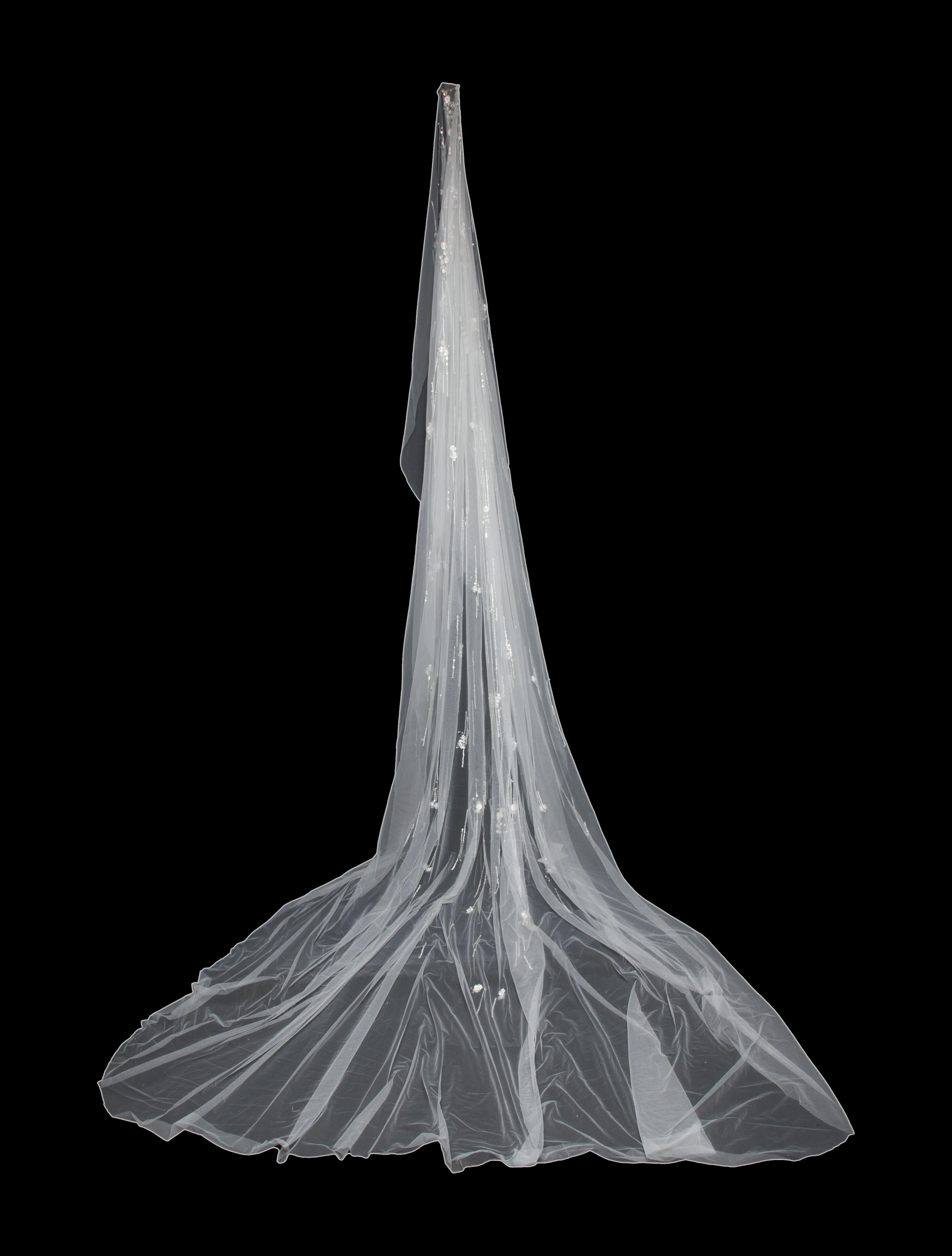 Saiid Kobeisy Beaded Veil