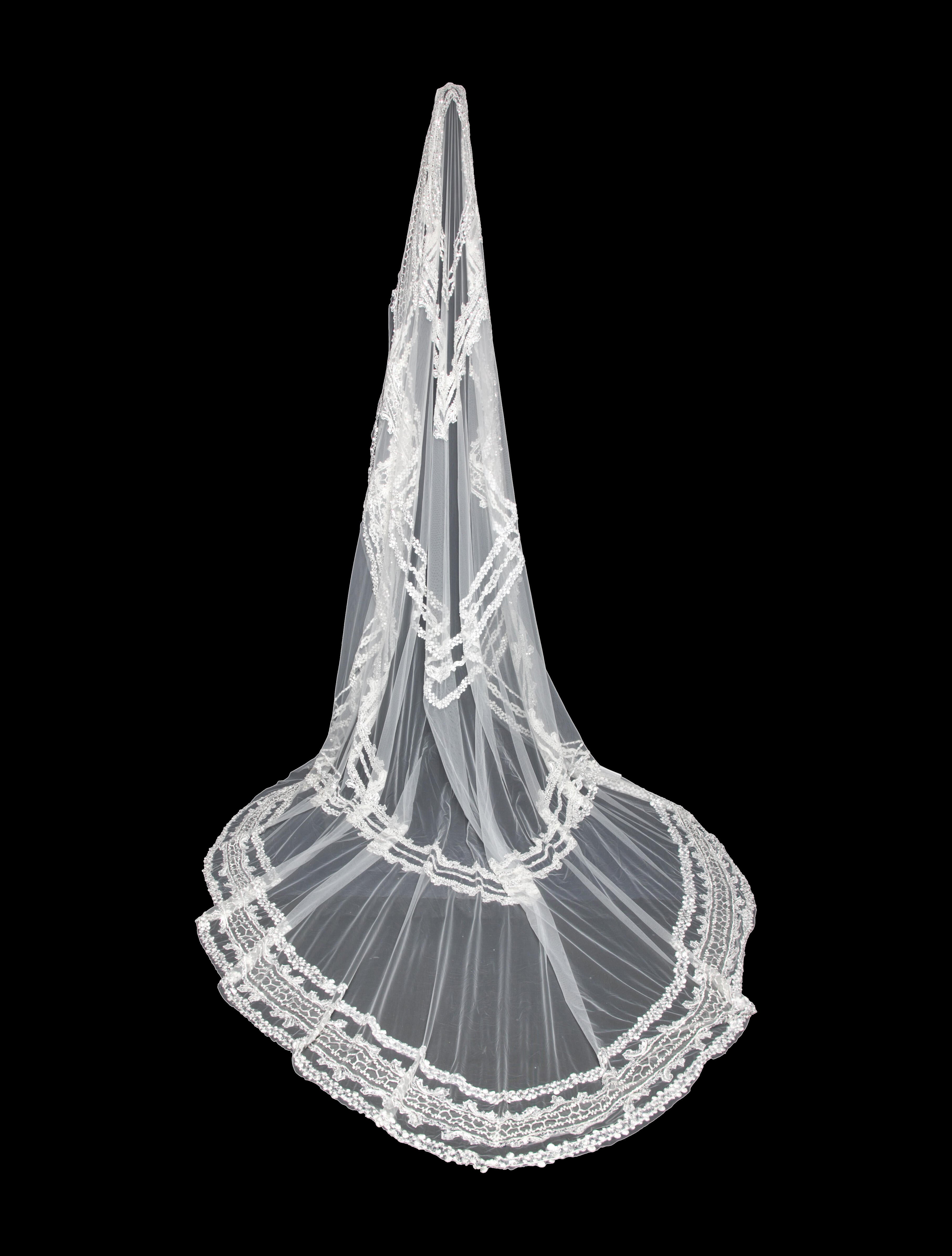 Saiid Kobeisy Embroidered Veil