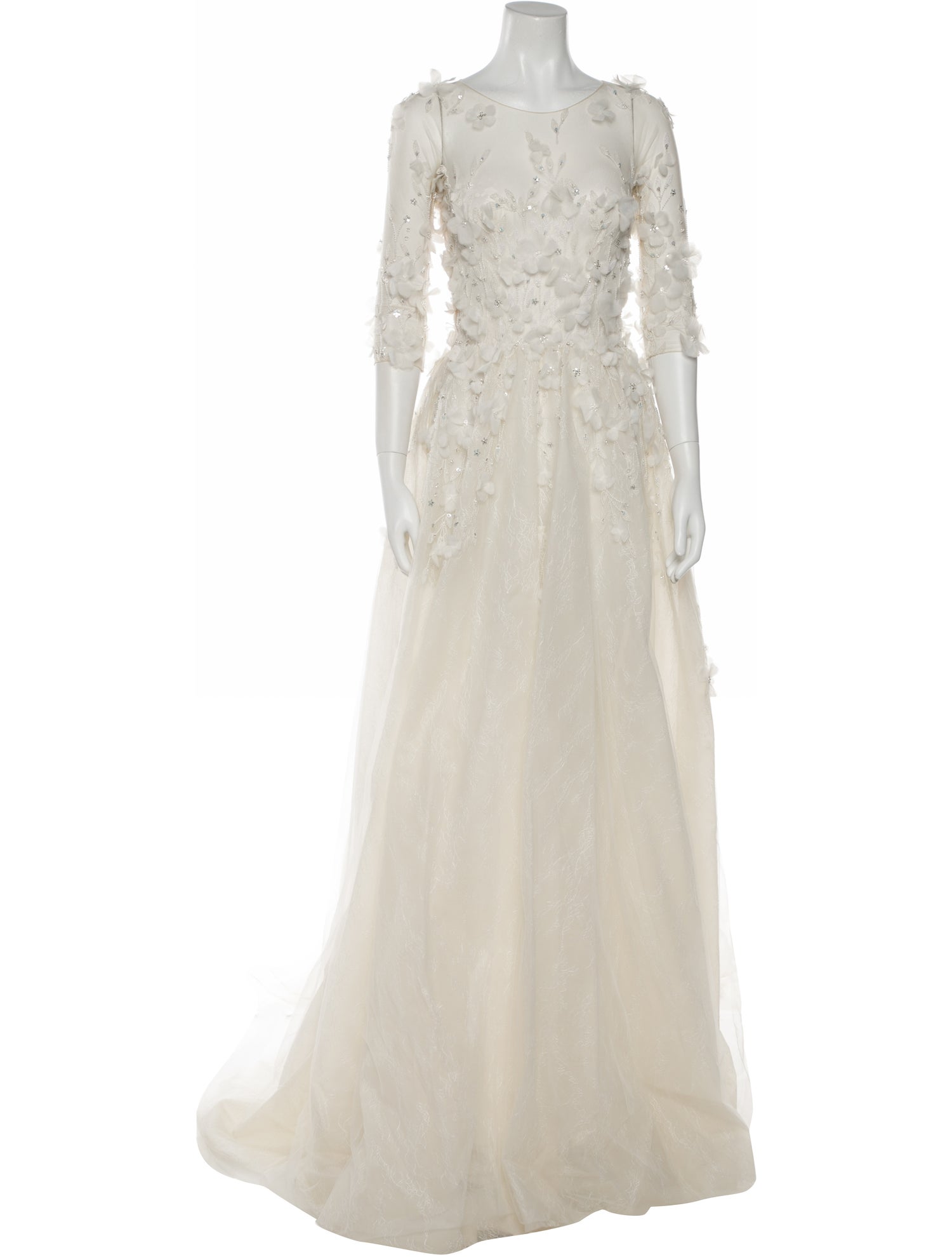 Saiid Kobeisy Scoop Neck Long Dress