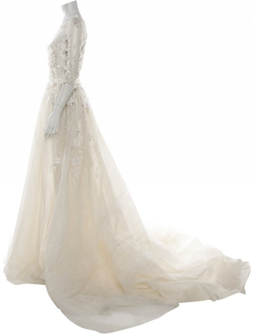 Saiid Kobeisy Scoop Neck Long Dress