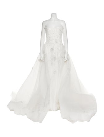 Saiid Kobeisy Strapless Long Dress