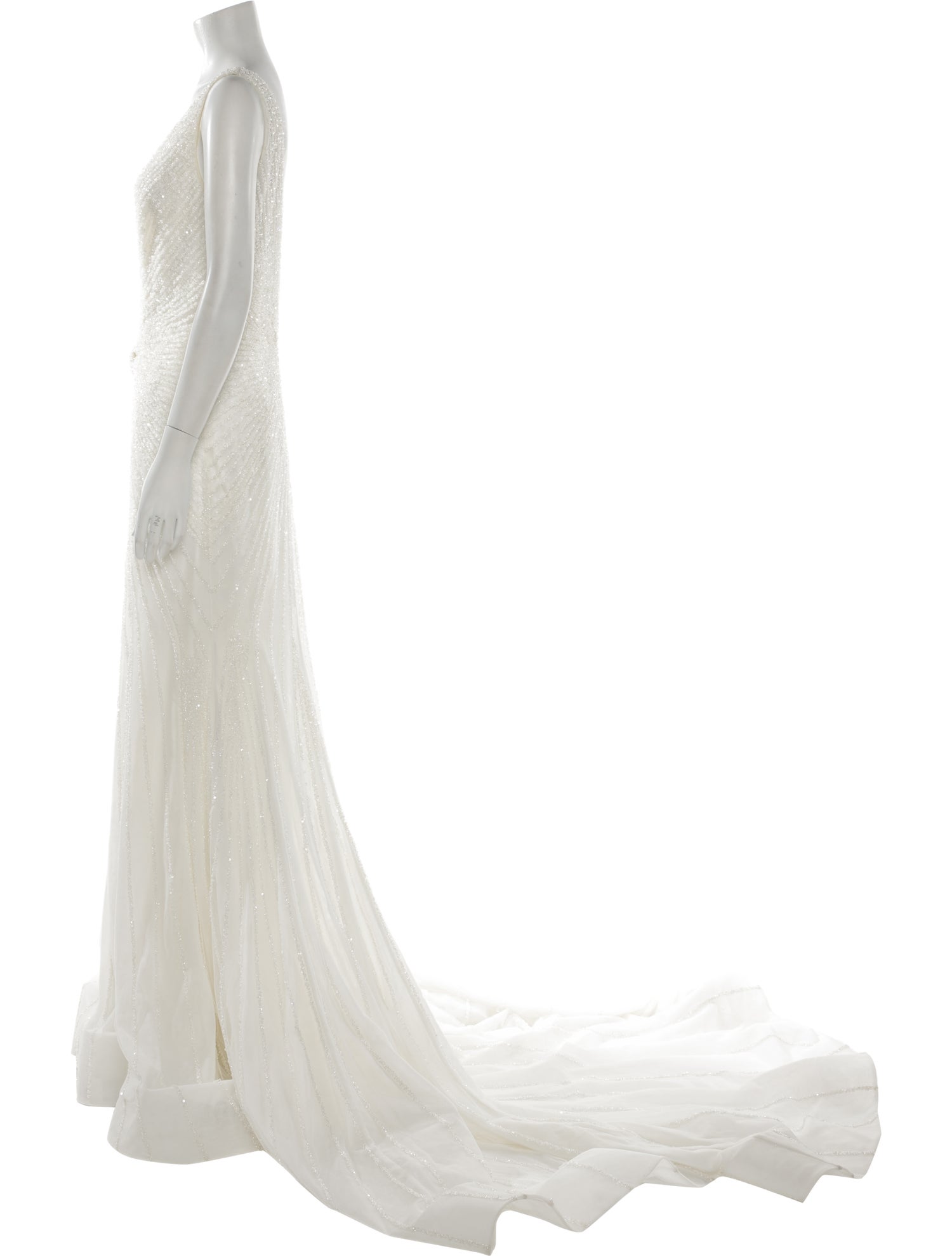 Saiid Kobeisy V-Neck Long Dress