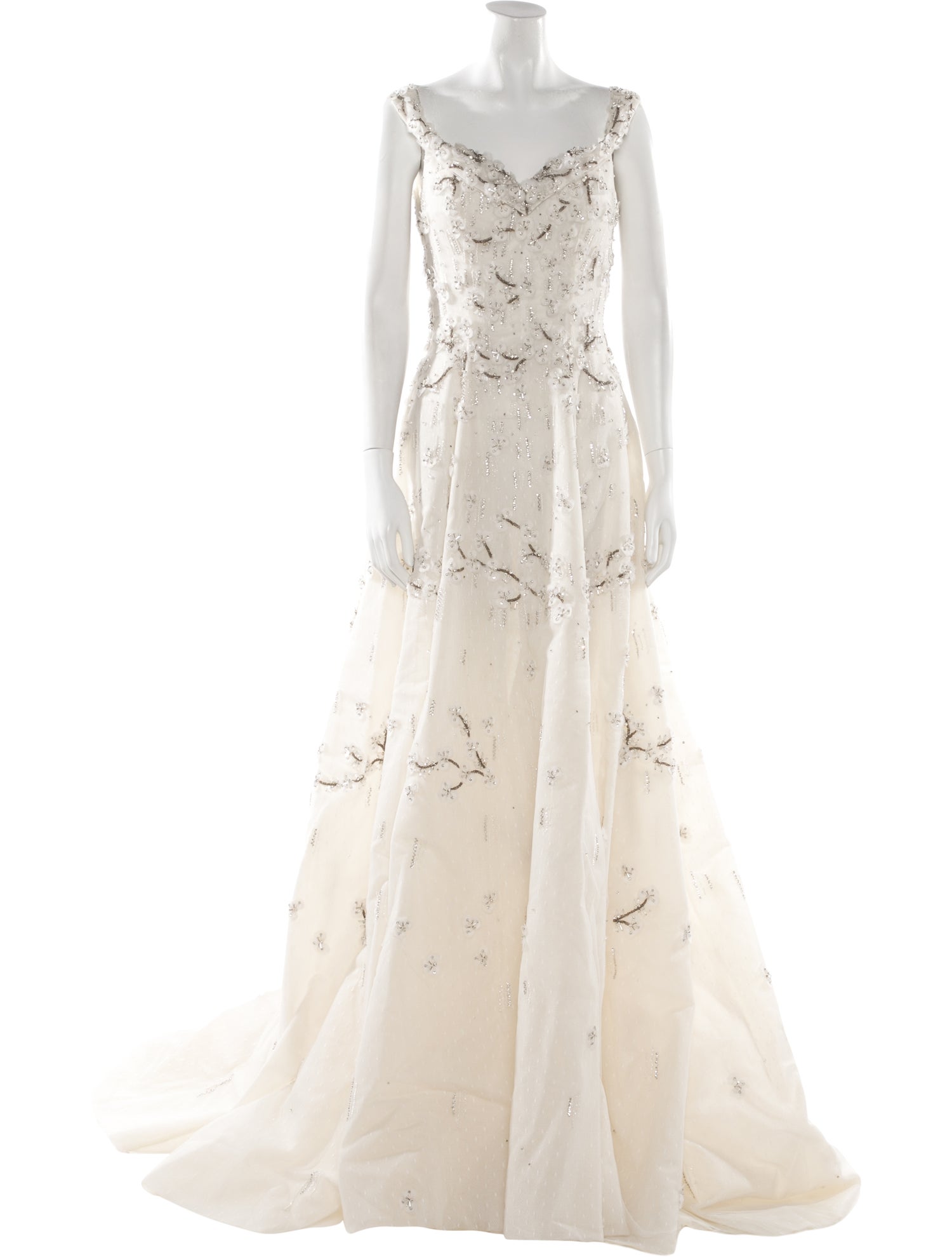 Saiid Kobeisy V-Neck Long Dress