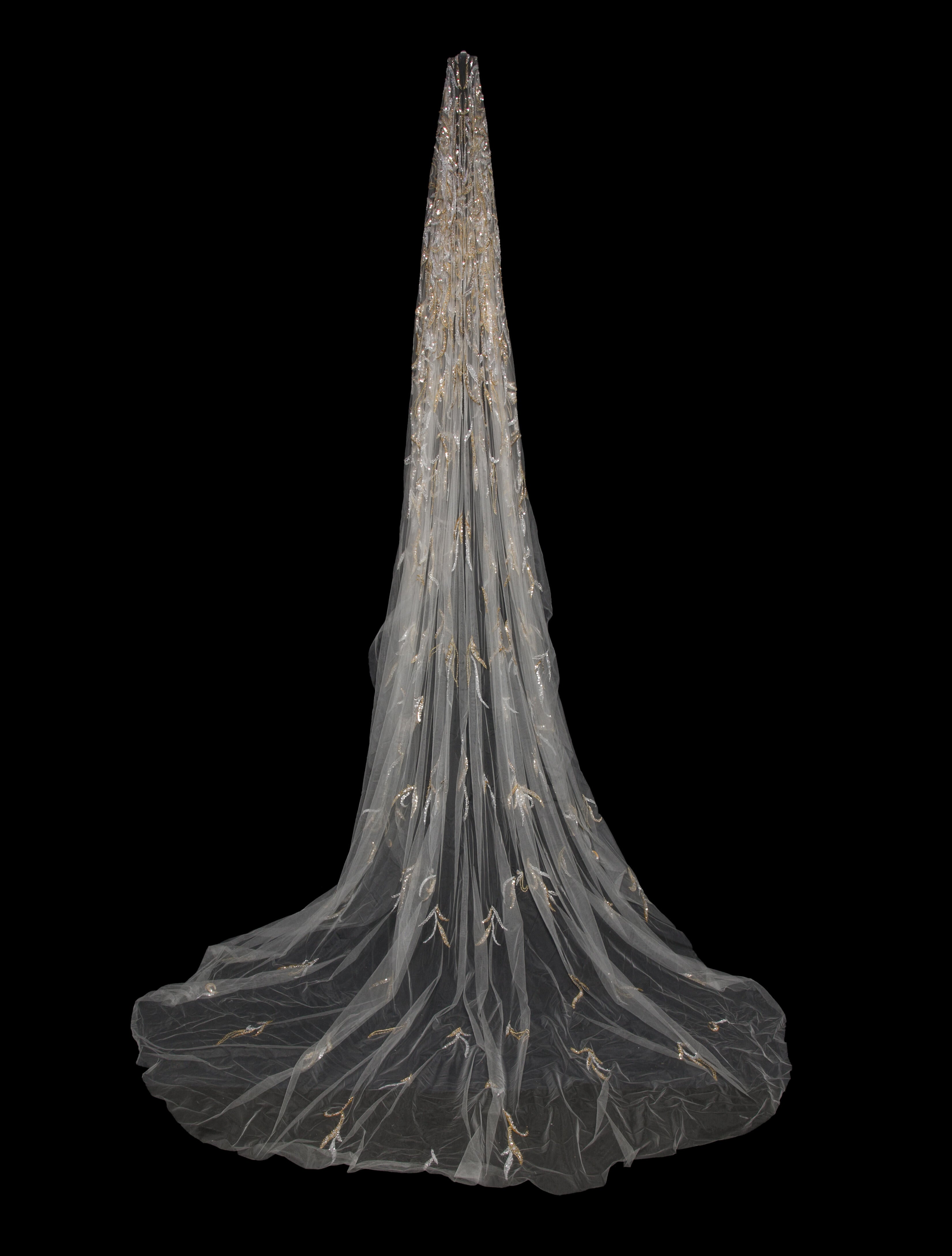 Saiid Kobeisy Beaded Veil