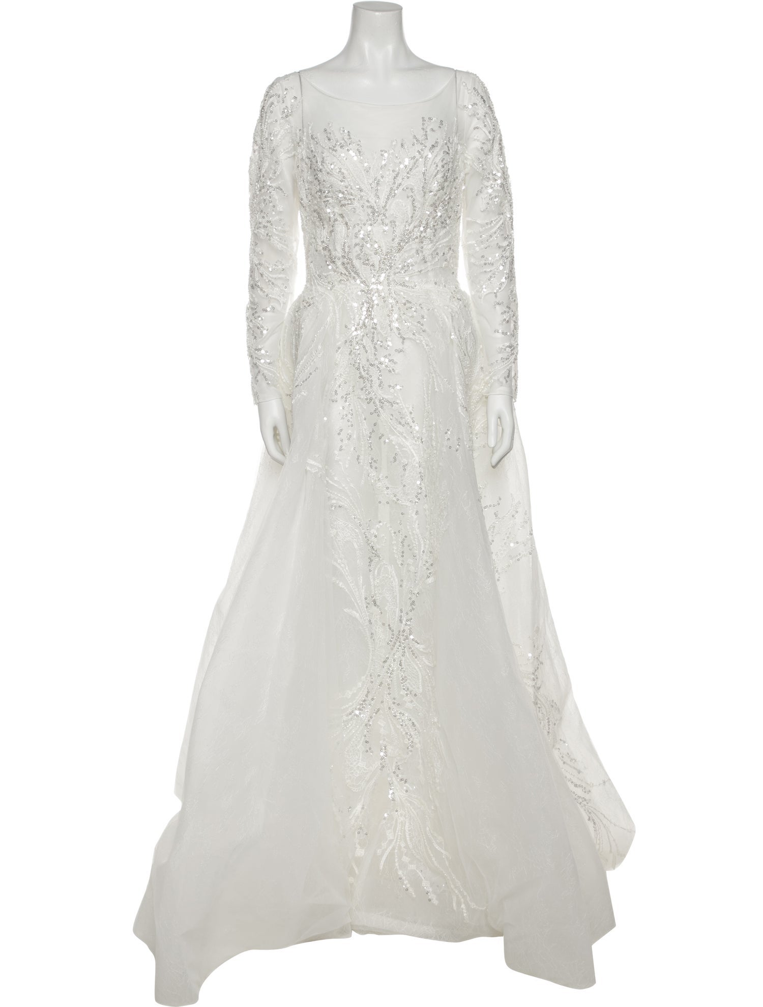 Saiid Kobeisy Bateau Neckline Long Dress w/ Tags