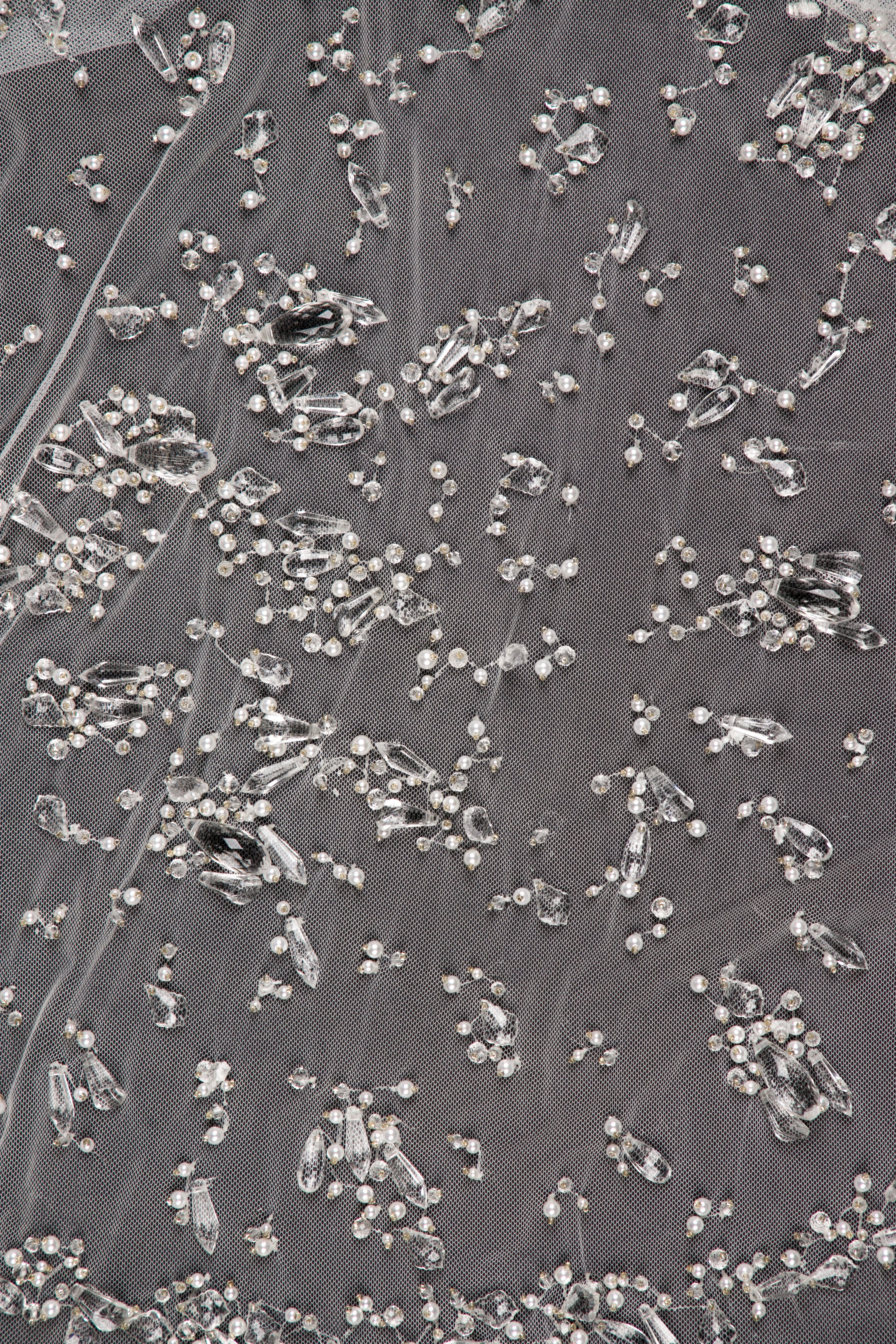 Saiid Kobeisy Tulle Beaded Veil